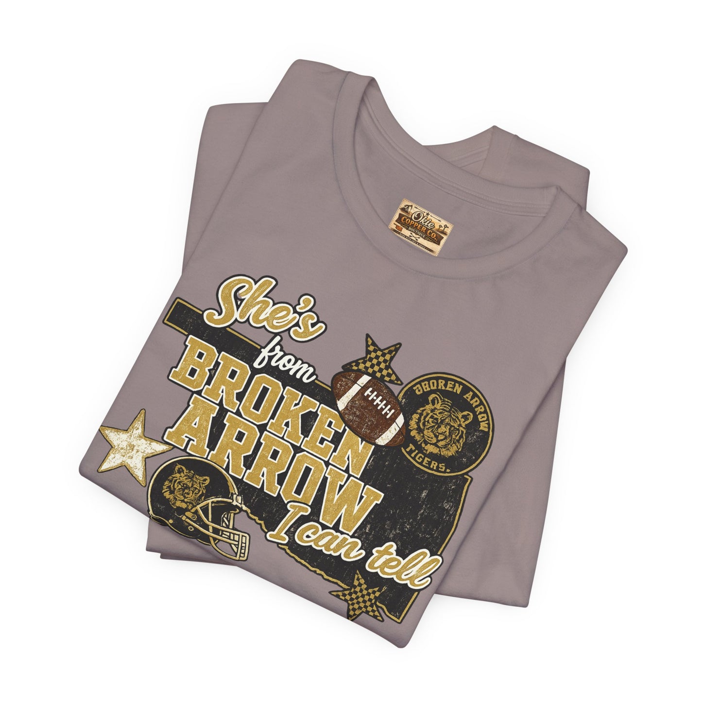 Broken Arrow Oklahoma Retro Graphic Tee — "Stars From Broken Arrow" Vintage Style T‑Shirt