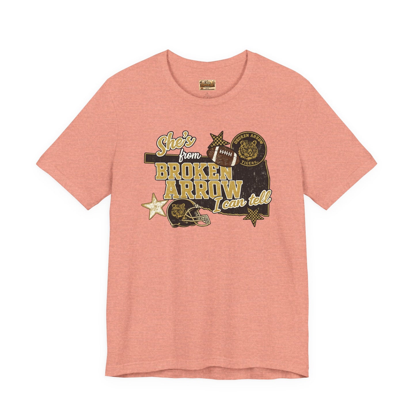 Broken Arrow Oklahoma Retro Graphic Tee — "Stars From Broken Arrow" Vintage Style T‑Shirt
