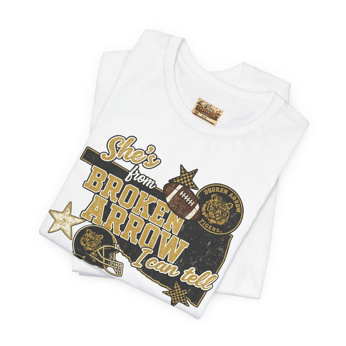 Broken Arrow Oklahoma Retro Graphic Tee — "Stars From Broken Arrow" Vintage Style T‑Shirt