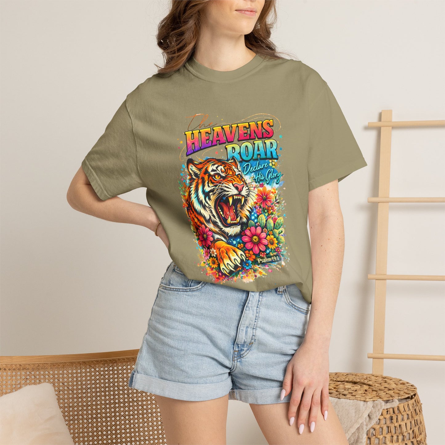 Heaven's Roar Tiger Graphic T-Shirt