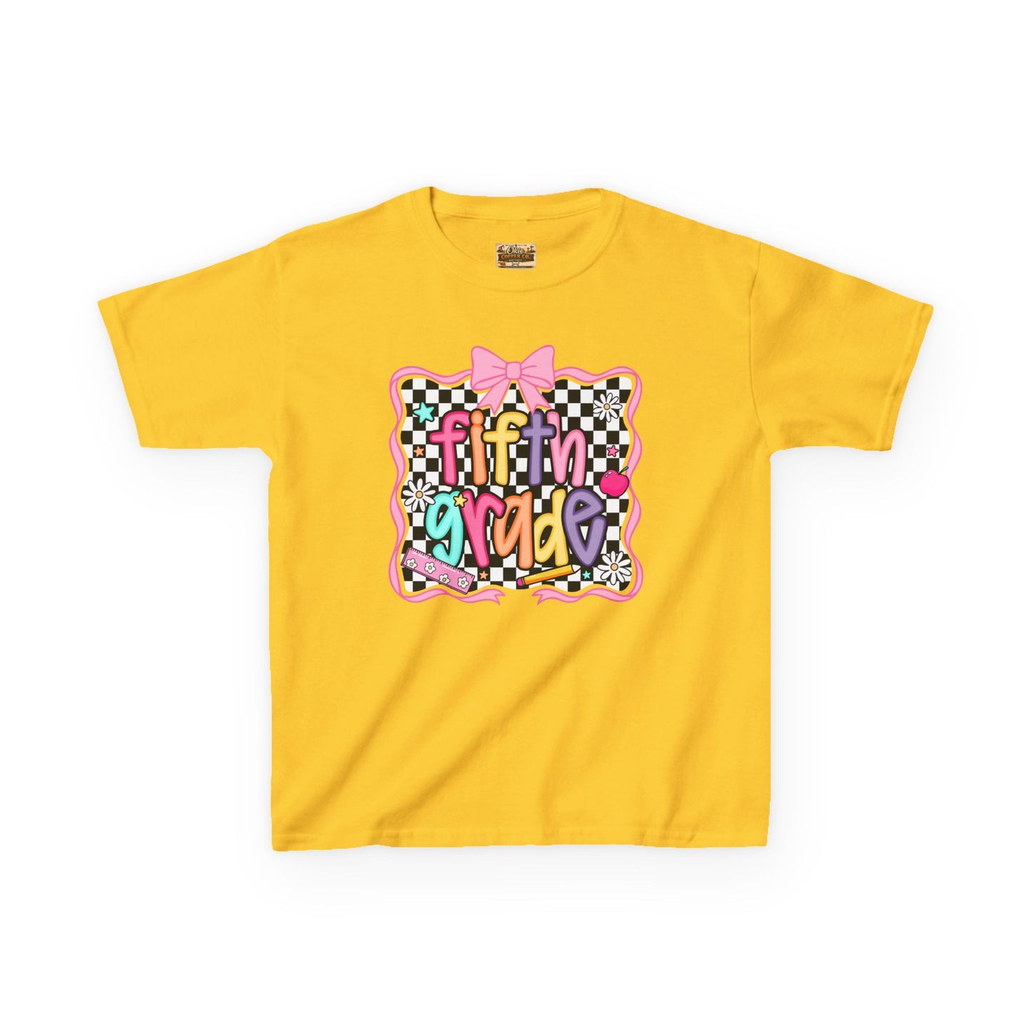 Fifth Grade Kids T‑Shirt — Colorful Back‑to‑School Design
