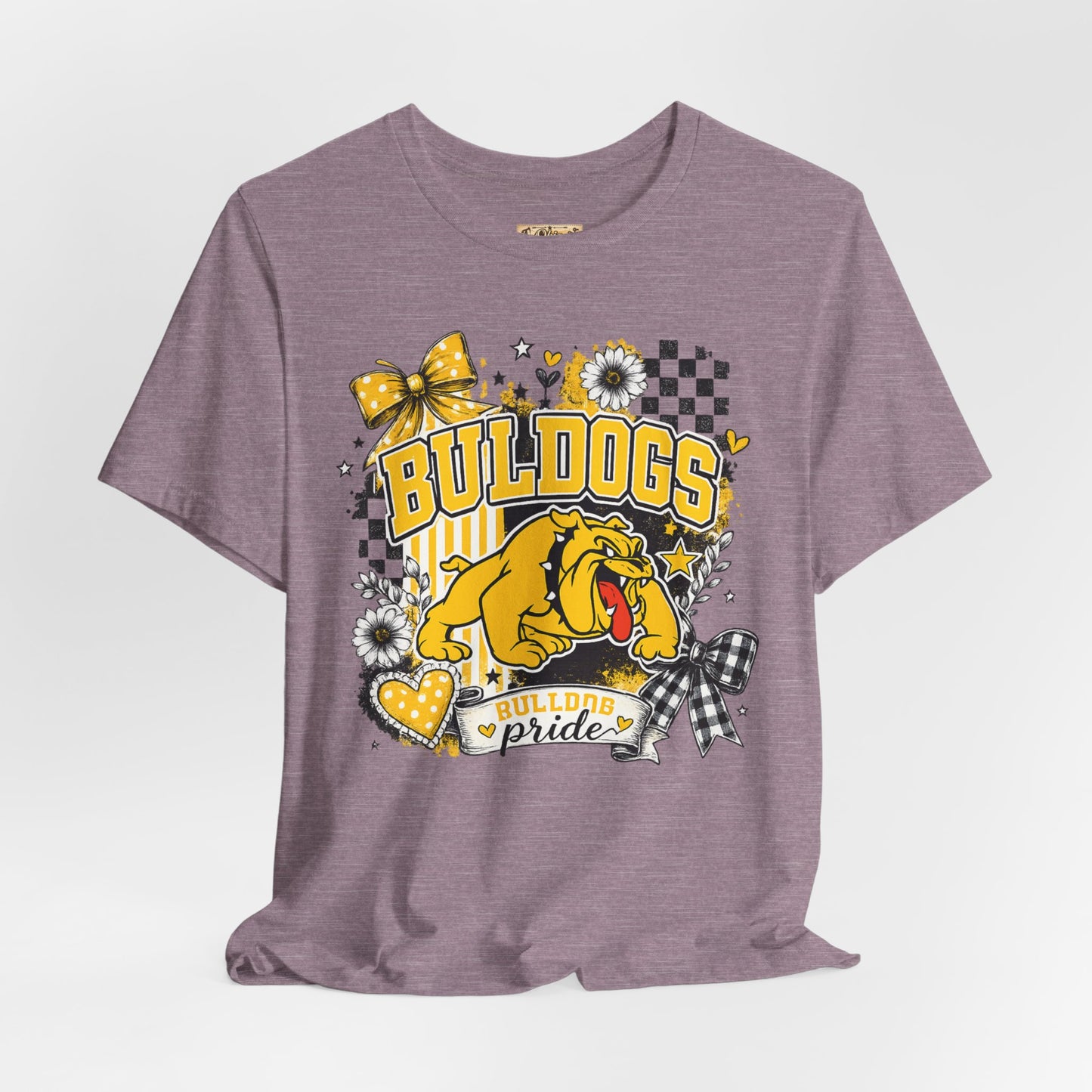 Bulldogs Pride T-Shirt – Yellow Mascot Graphic Tee
