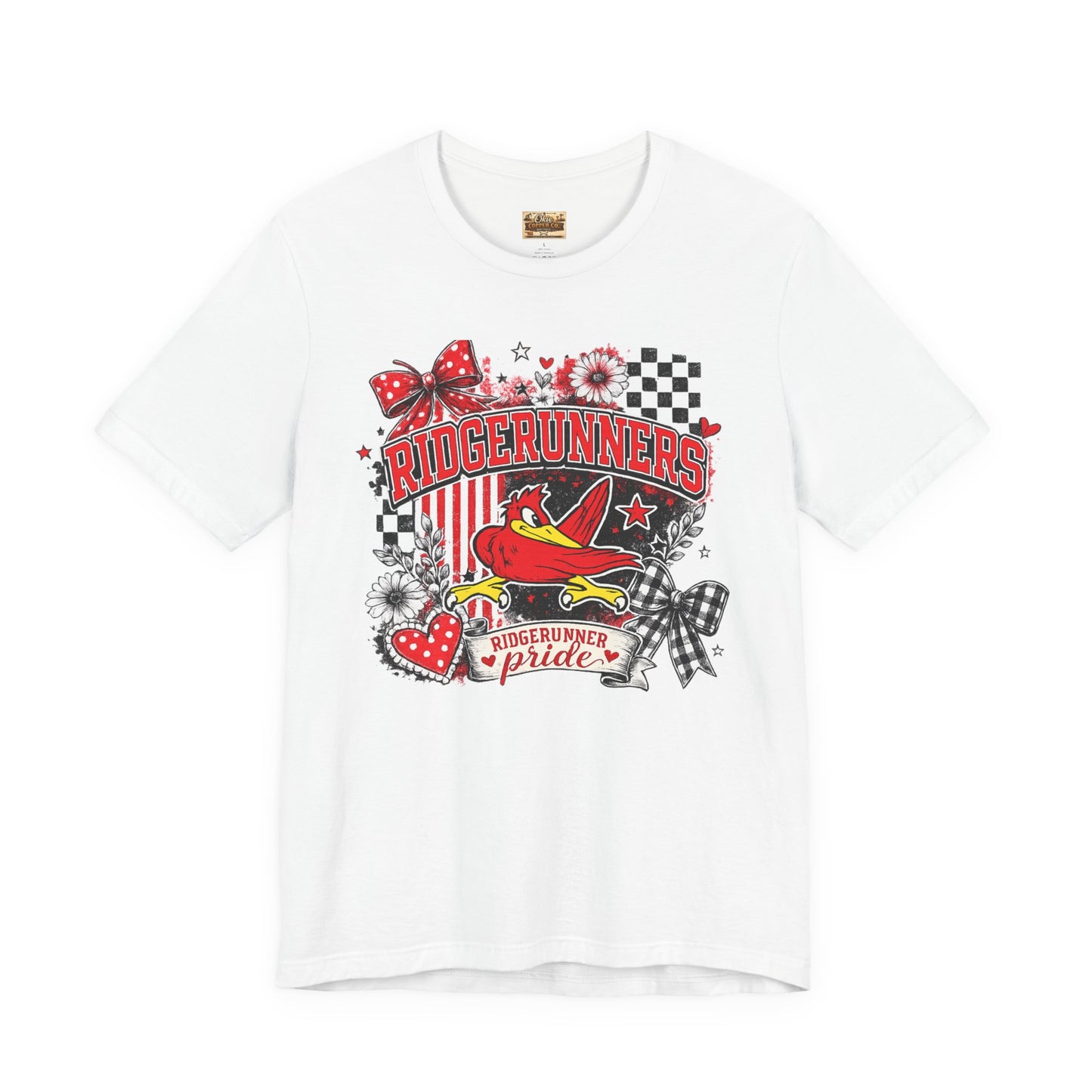 Ridgerunners Pride T-Shirt — School Mascot Red & Black Graphic Tee