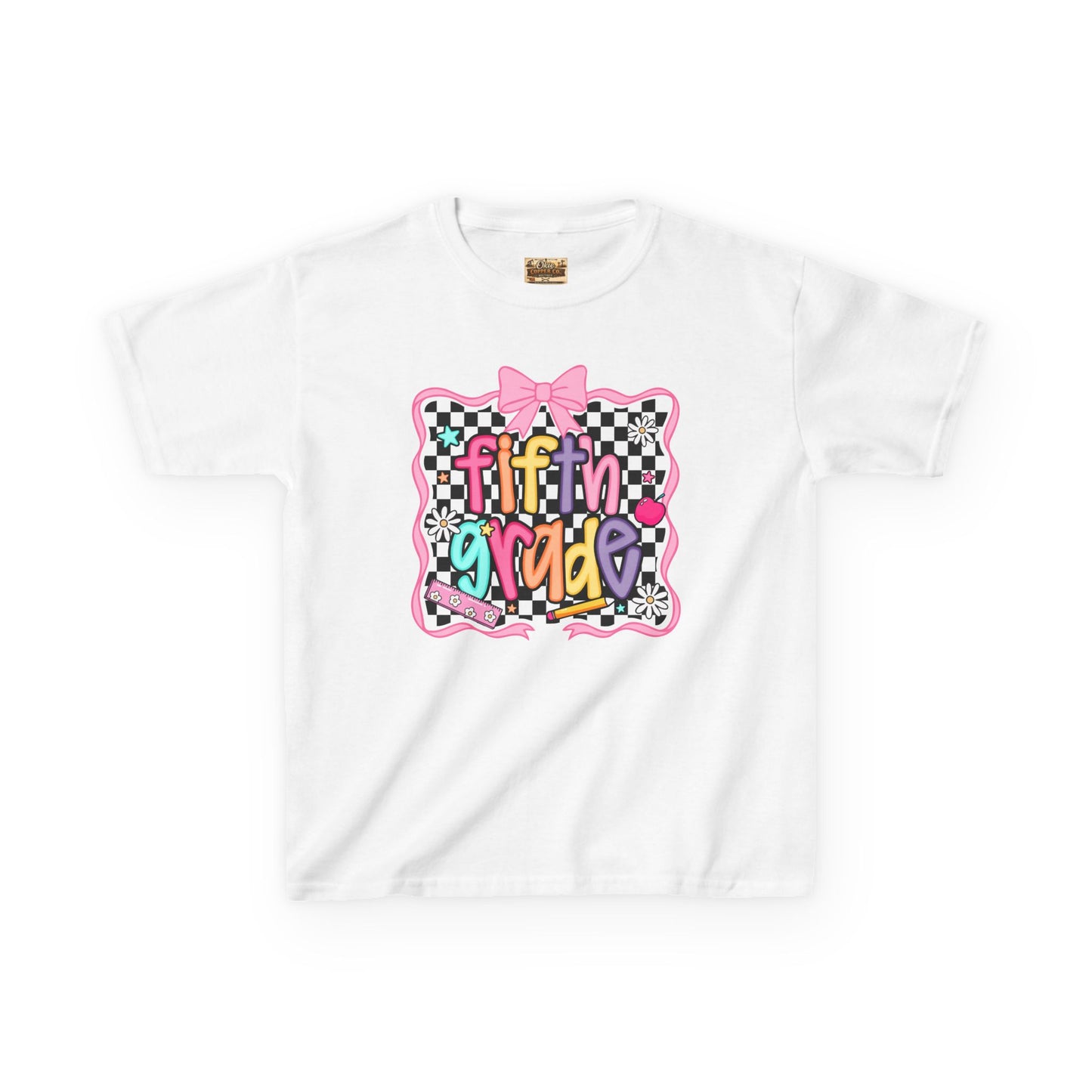 Fifth Grade Kids T‑Shirt — Colorful Back‑to‑School Design