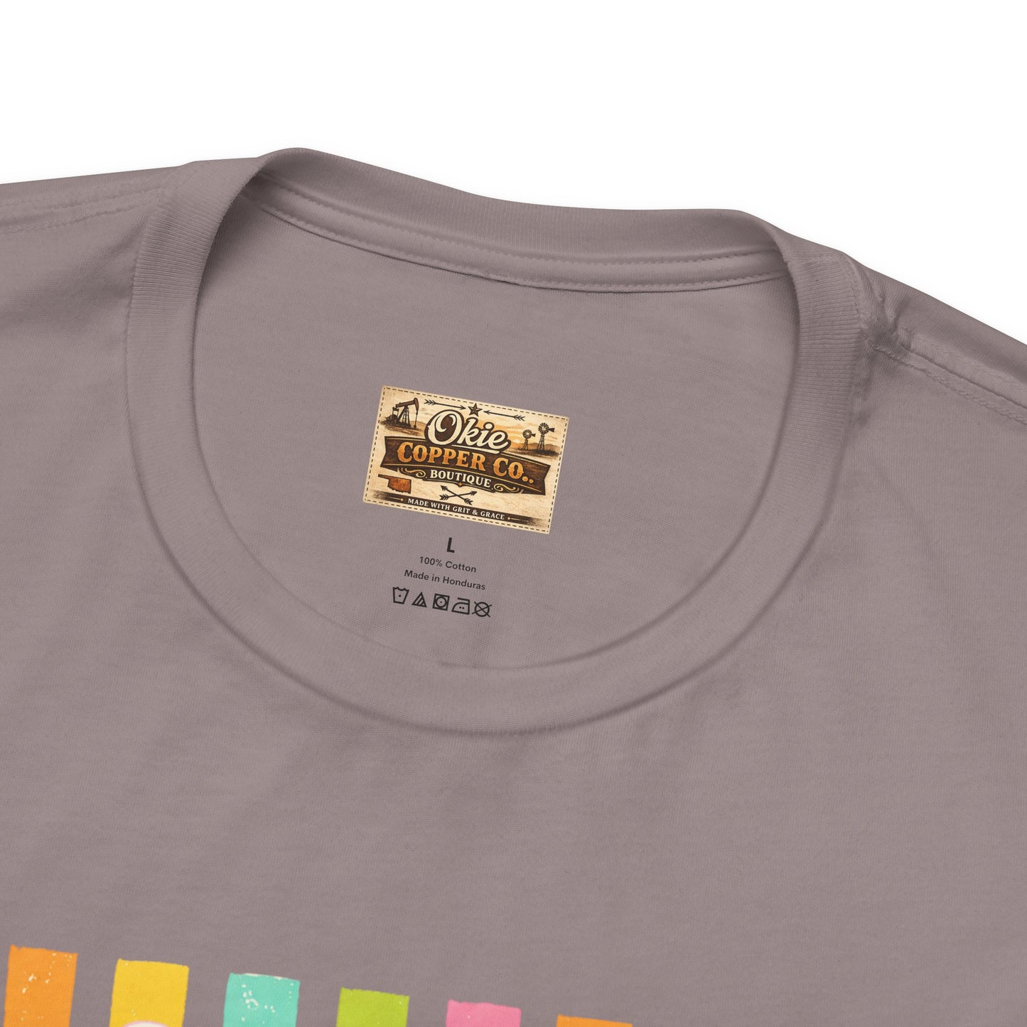Bitches Are People Too Tee — Colorful Retro Striped Graphic T-Shirt