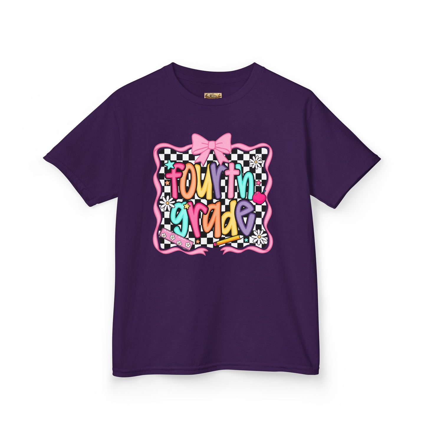 Fourth Grade Kids T‑Shirt – Colorful Back to School Design ("Fourth Grade")