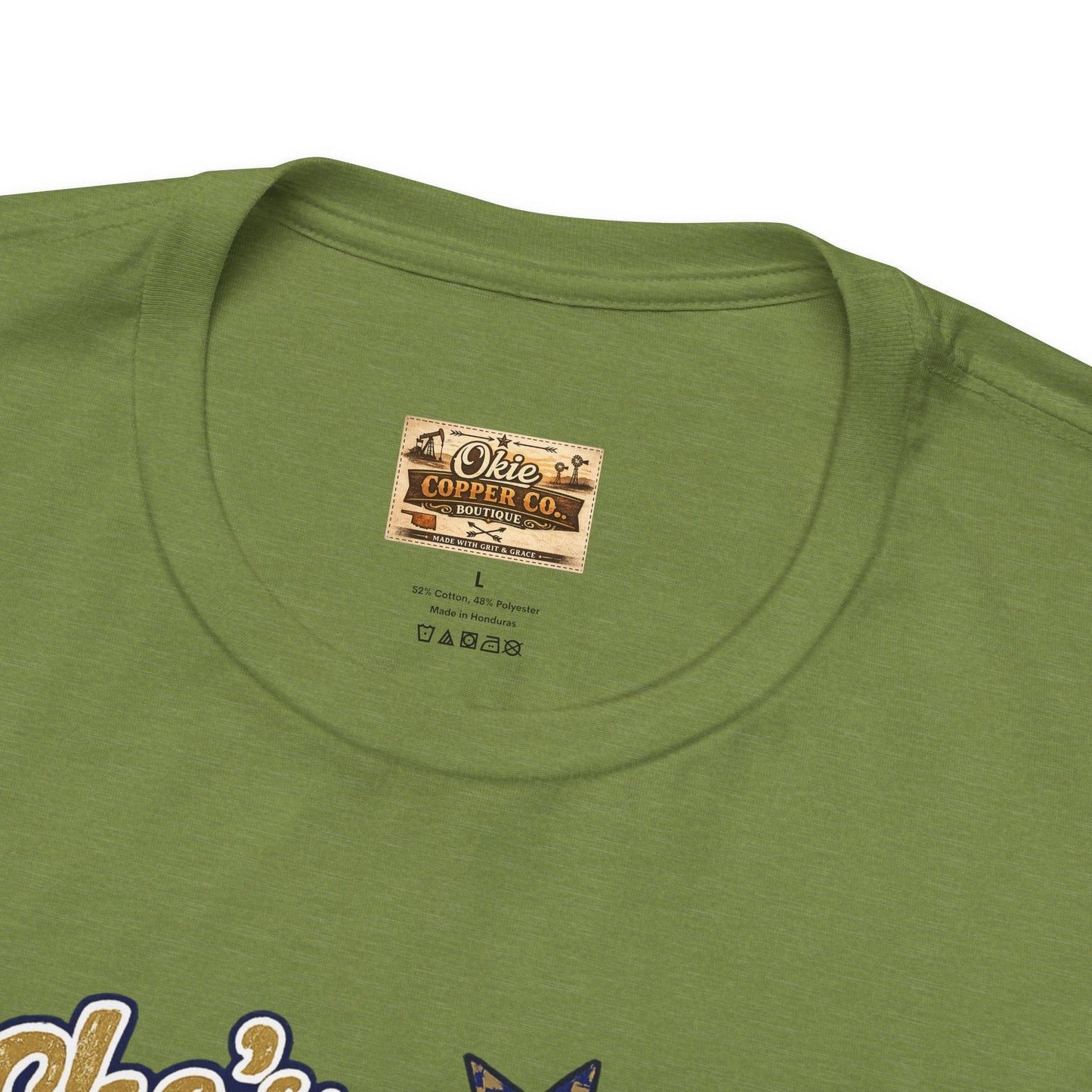 Oologah Team Tee — "Stay from Oologah Teamster" Vintage Football Graphic T-Shirt