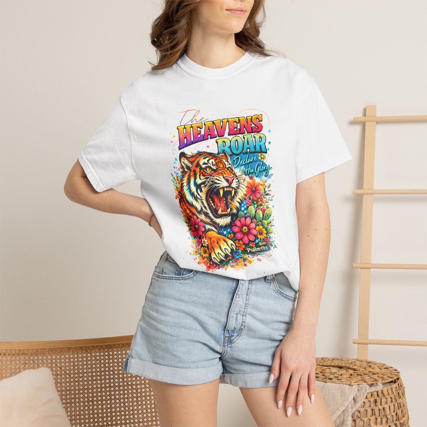 Heaven's Roar Tiger Graphic T-Shirt