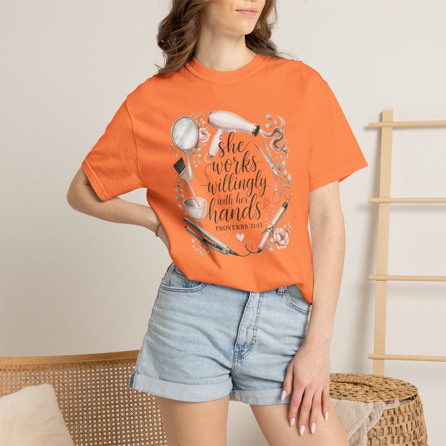 She Works Willingly with Her Hands – Women’s Baking T-Shirt