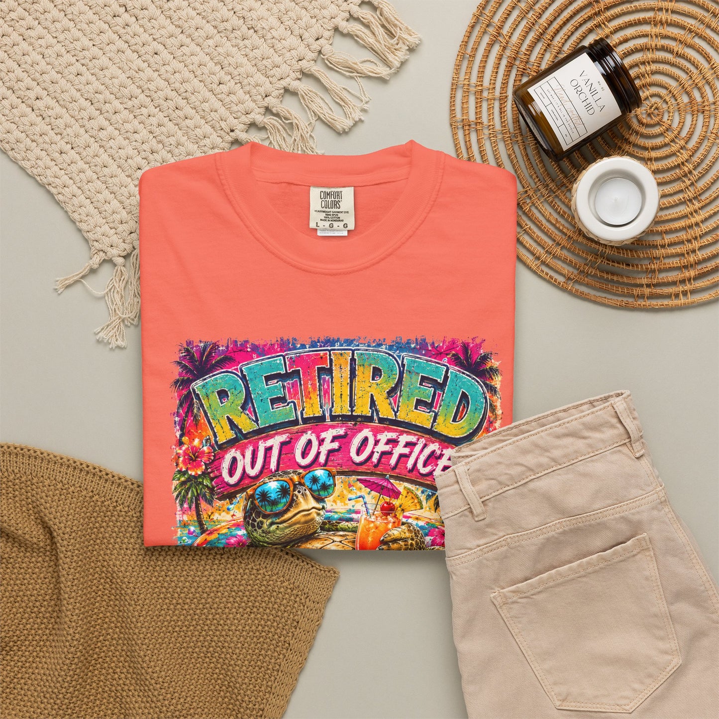 Retired Out of Office For Good T-Shirt — Funny Retirement Turtle Tee