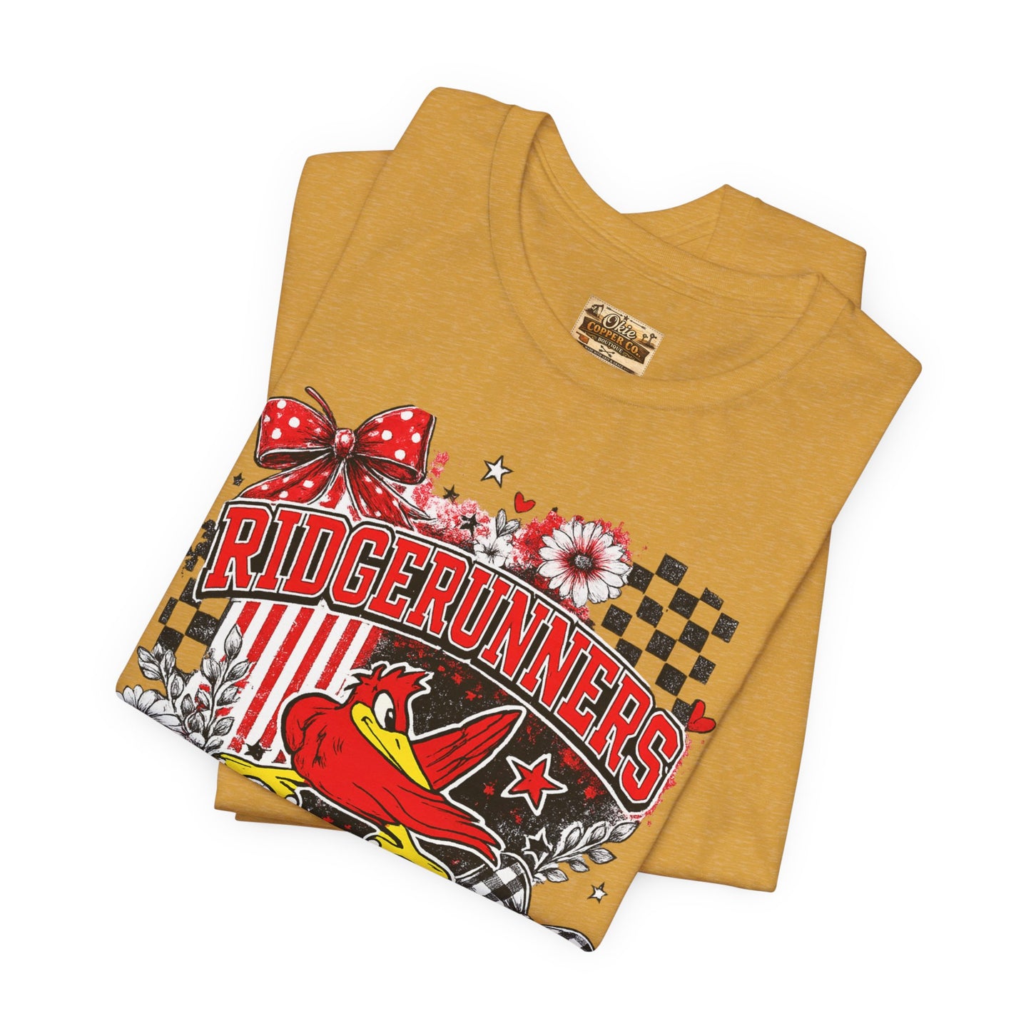 Ridgerunners Pride T-Shirt — School Mascot Red & Black Graphic Tee