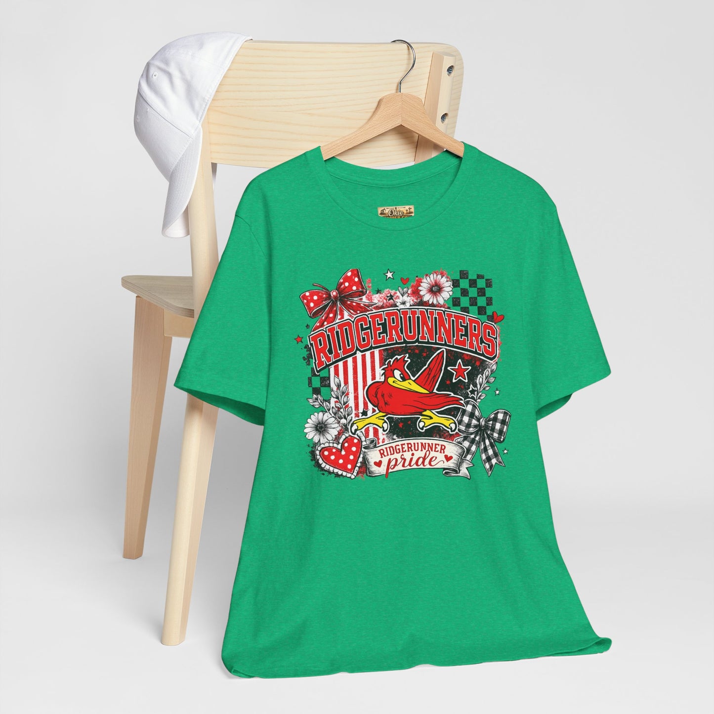 Ridgerunners Pride T-Shirt — School Mascot Red & Black Graphic Tee