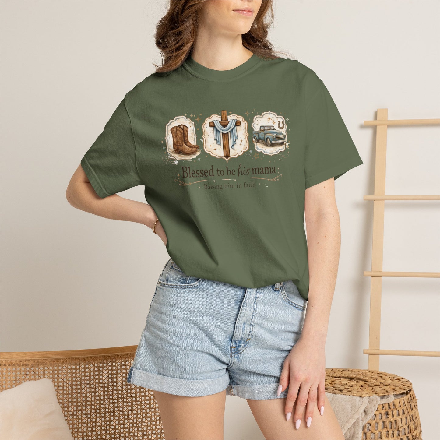 Blessed to Be His Mama T-Shirt — Christian Mama Faith Tee
