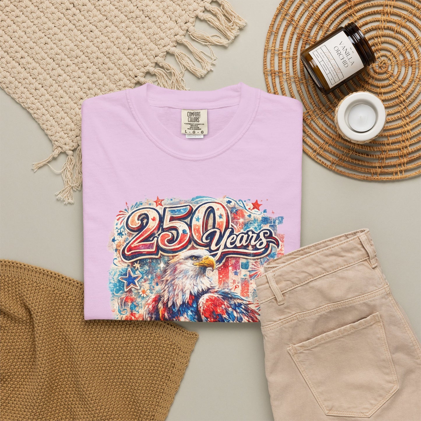 250 Years Eagle T-Shirt — Patriotic Anniversary Graphic Tee