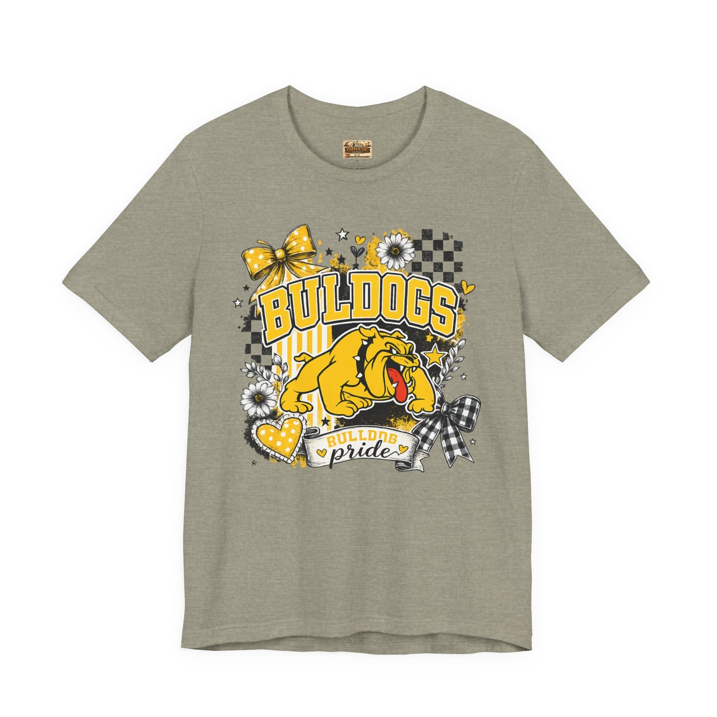 Bulldogs Pride T-Shirt – Yellow Mascot Graphic Tee