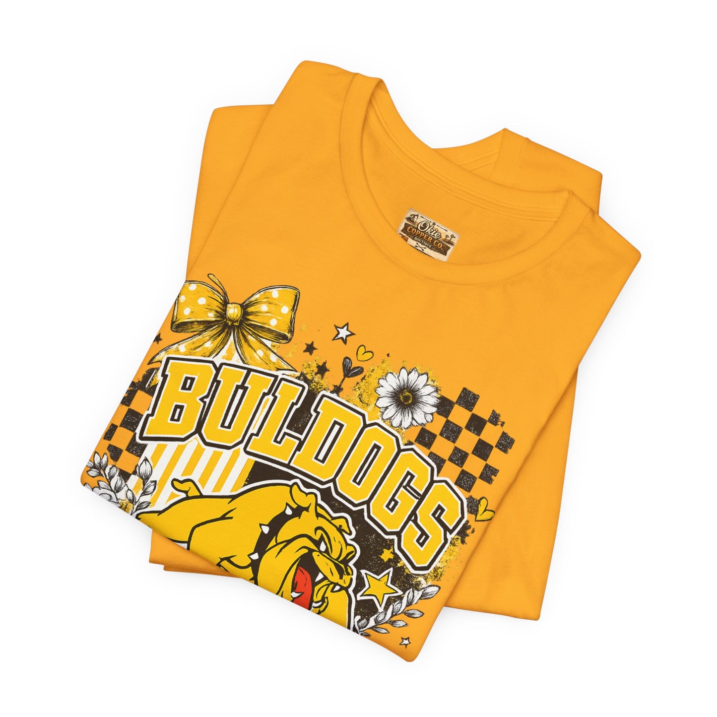 Bulldogs Pride T-Shirt – Yellow Mascot Graphic Tee