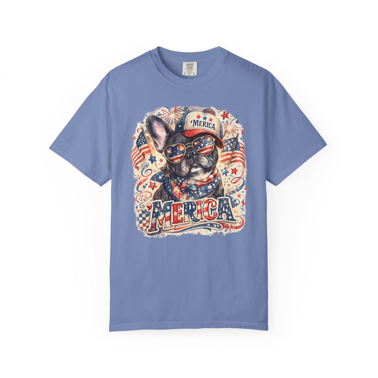 'Merica Patriotic French Bulldog T-Shirt