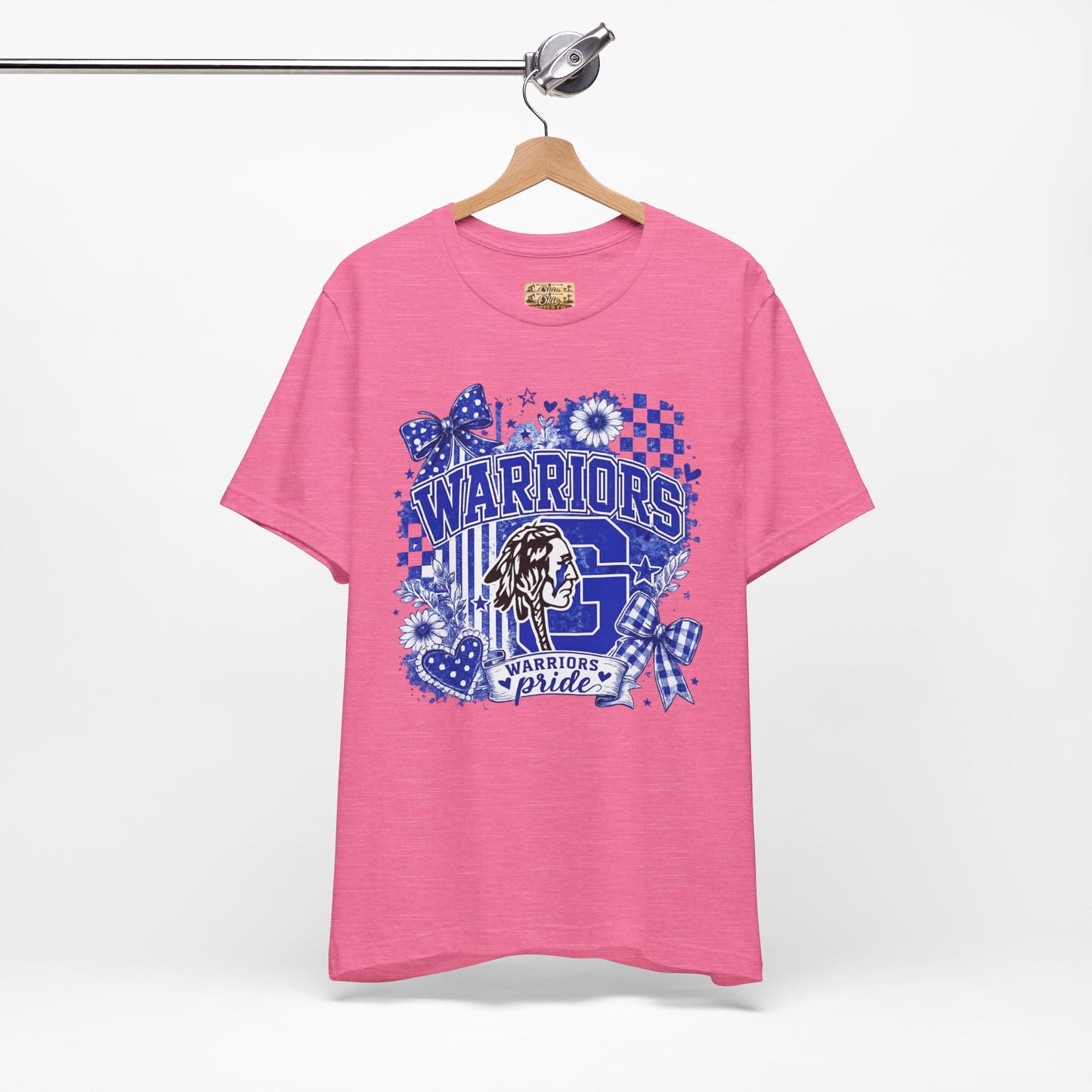 Warriors Pride Graphic Tee — School Spirit Warrior Mascot T-Shirt