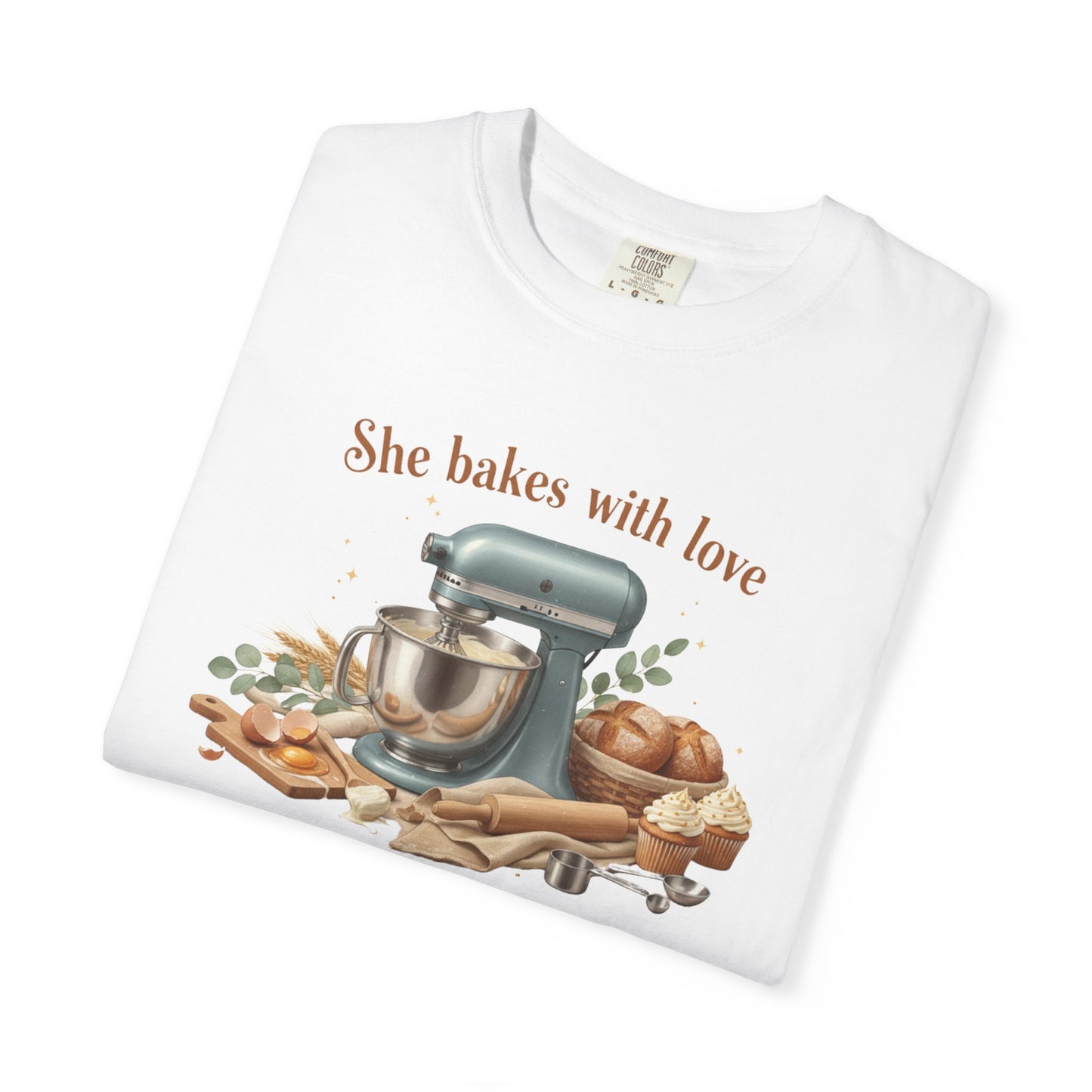 Baker’s Grace T-Shirt – "She bakes with love and serves with grace" Kitchen Tee