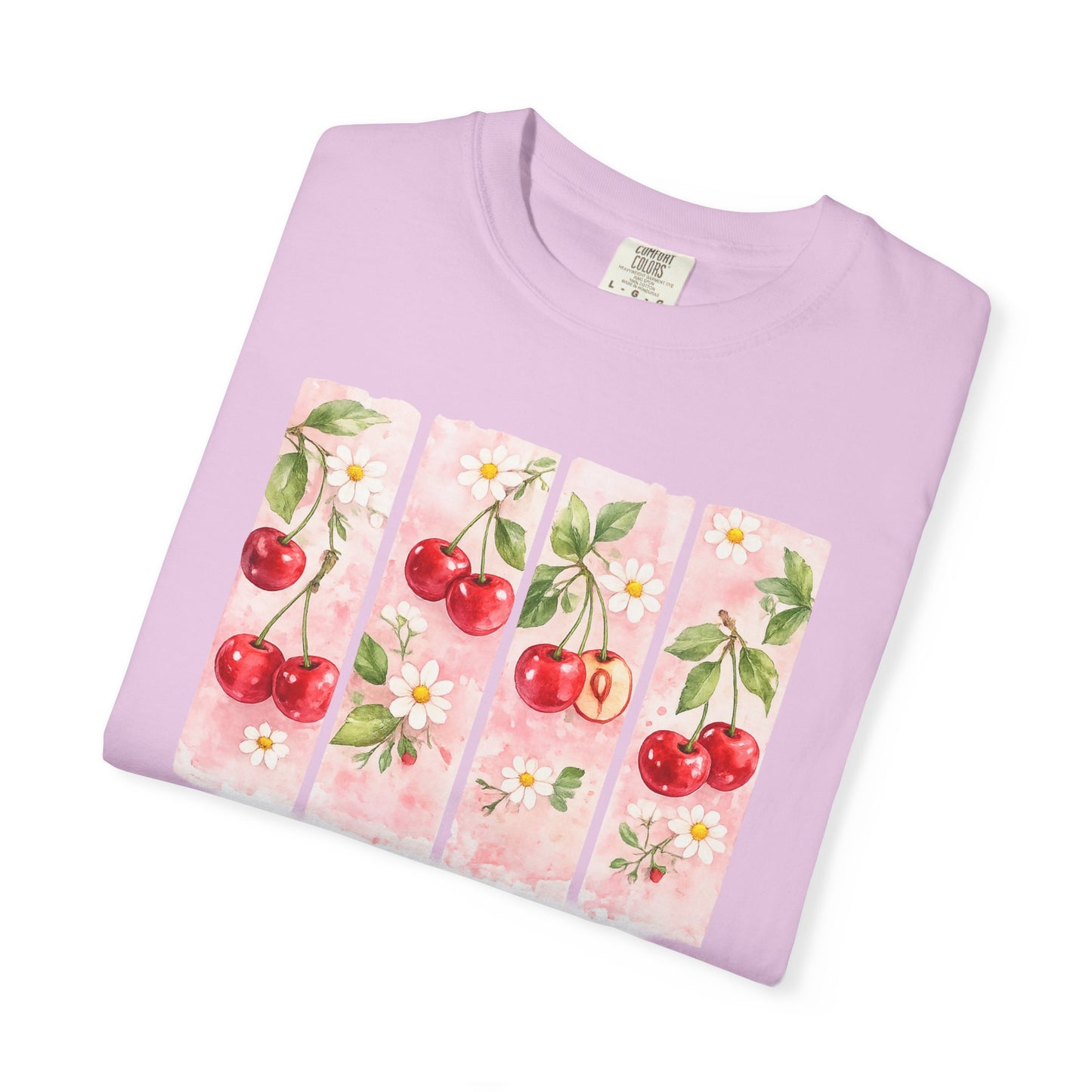 T-Shirt — "Taste & See His Goodness" Cherry Scripture Tee (Psalm 34:8)