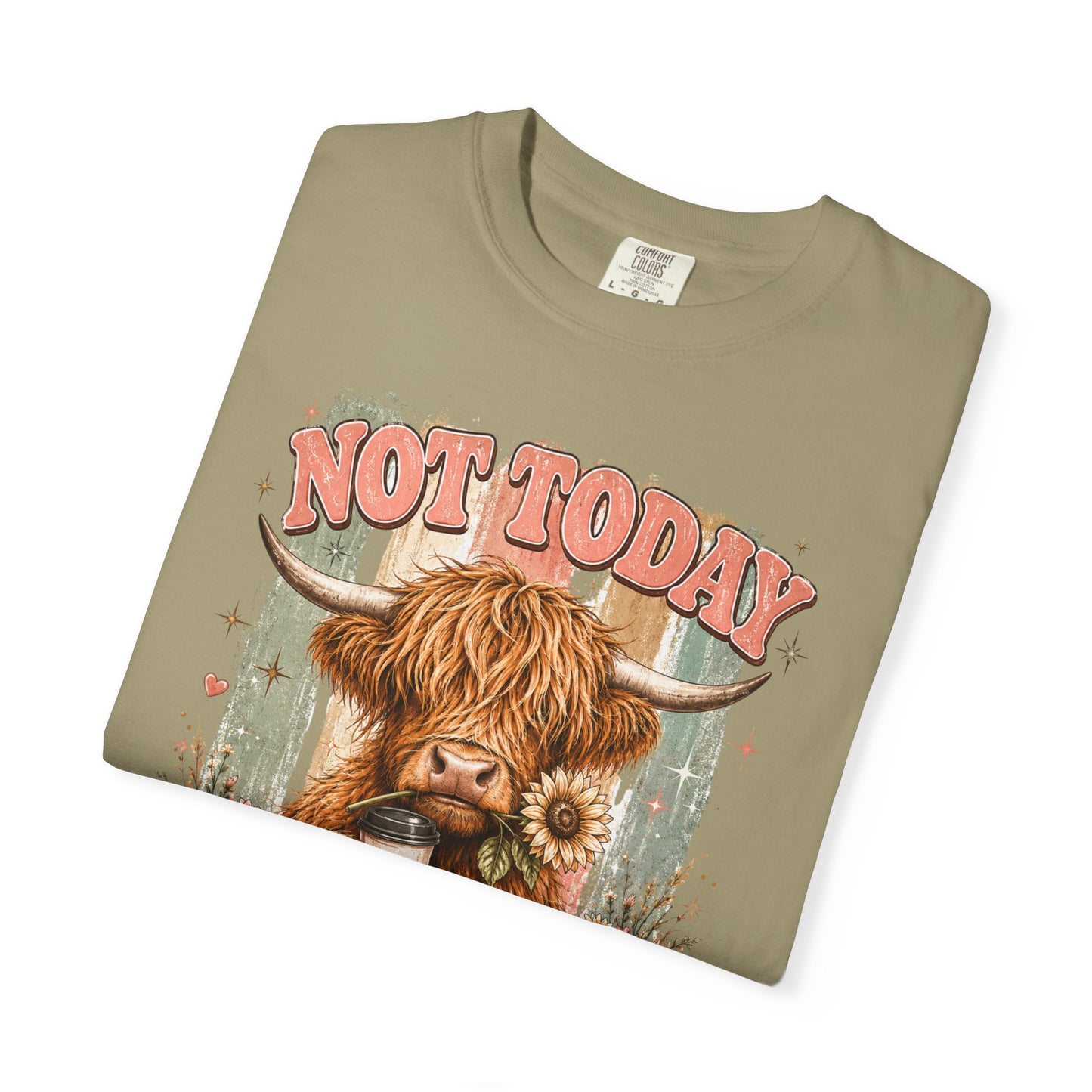 Not Today Heifer T-Shirt — Funny Highland Cow Graphic Tee