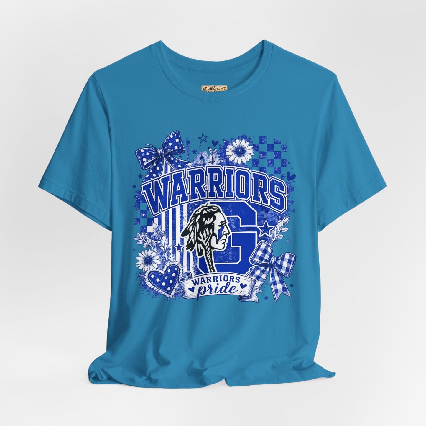 Warriors Pride Graphic Tee — School Spirit Warrior Mascot T-Shirt