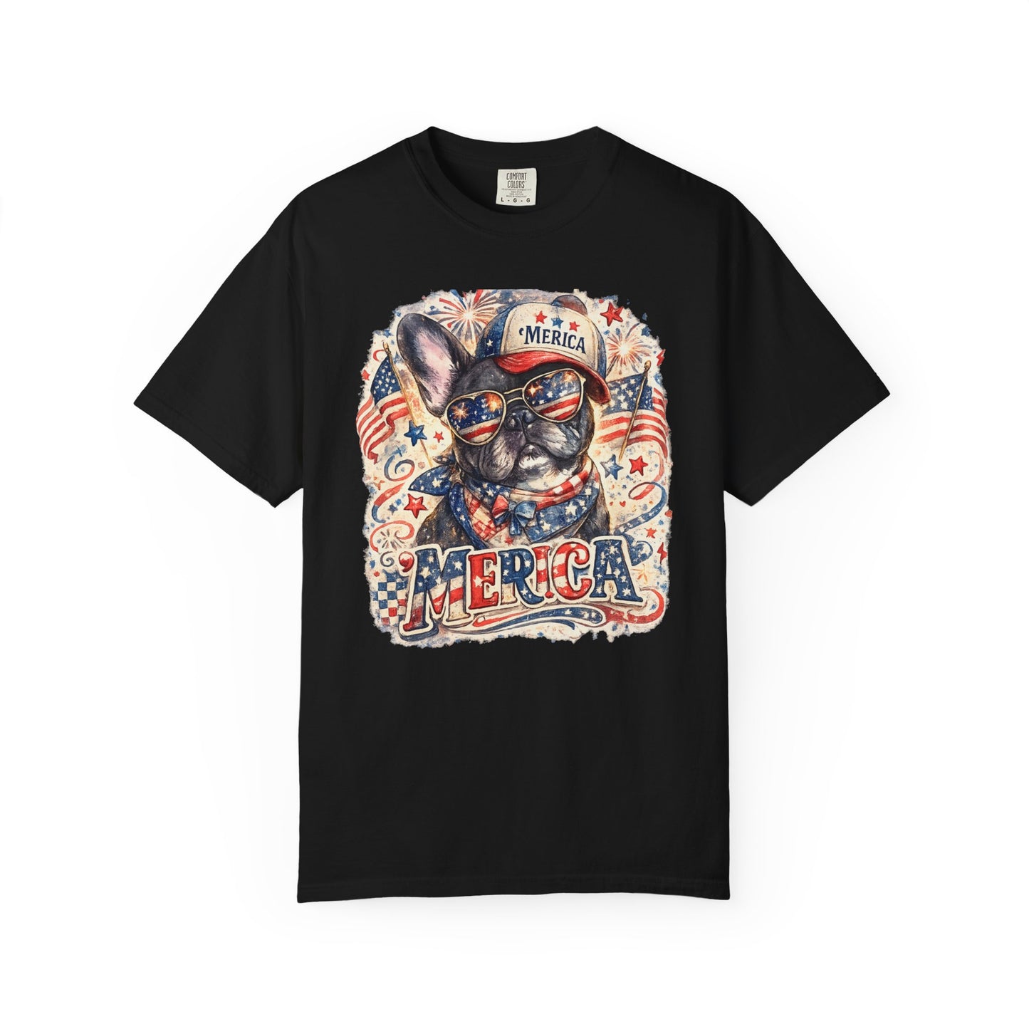 'Merica Patriotic French Bulldog T-Shirt