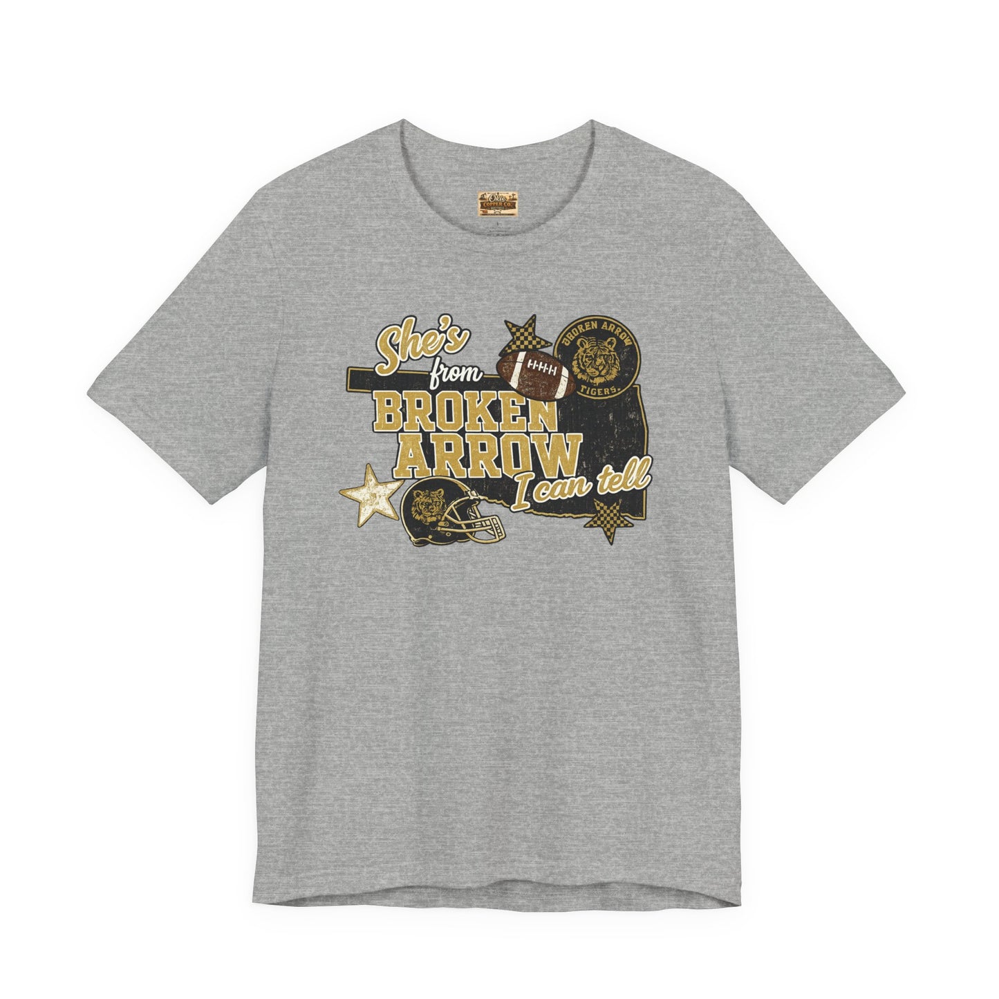 Broken Arrow Oklahoma Retro Graphic Tee — "Stars From Broken Arrow" Vintage Style T‑Shirt
