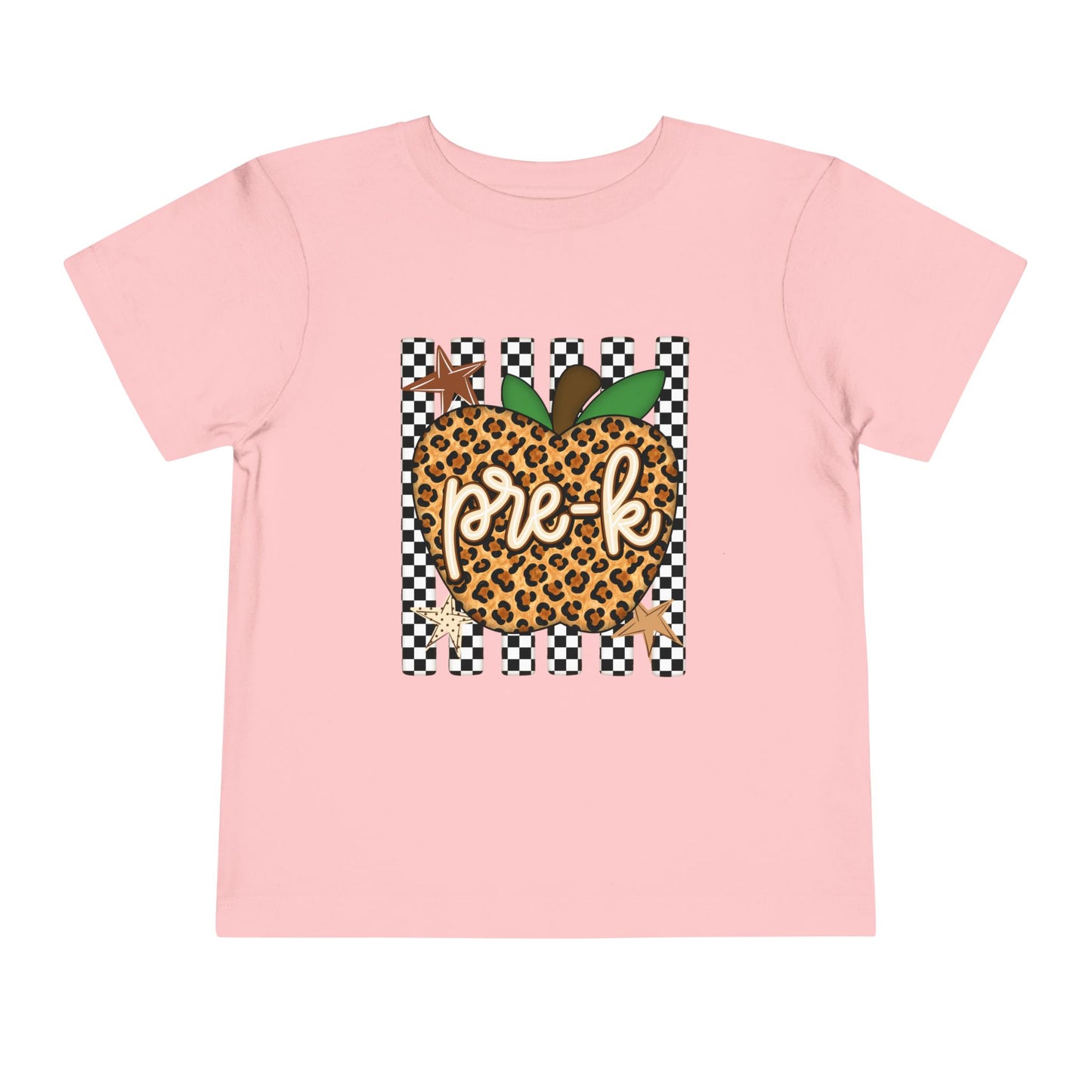 Pre-K Leopard Apple Toddler Tee