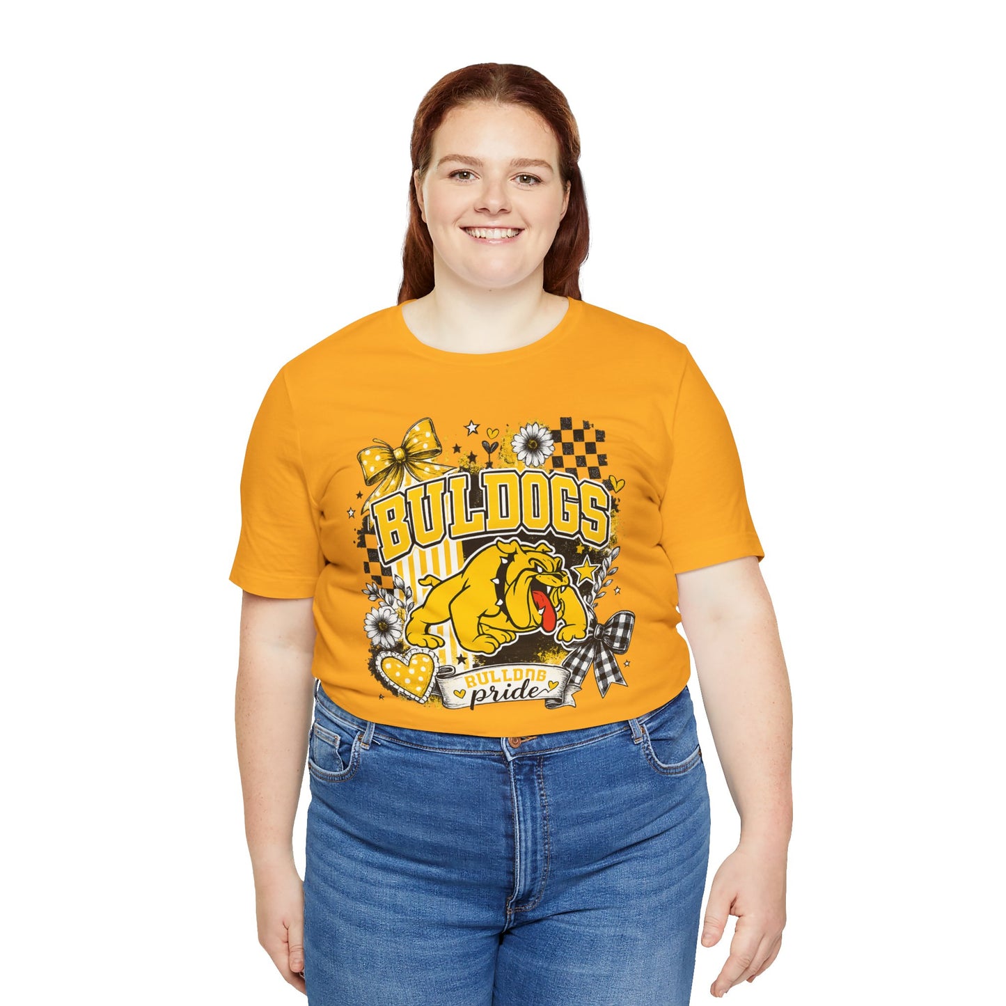 Bulldogs Pride T-Shirt – Yellow Mascot Graphic Tee