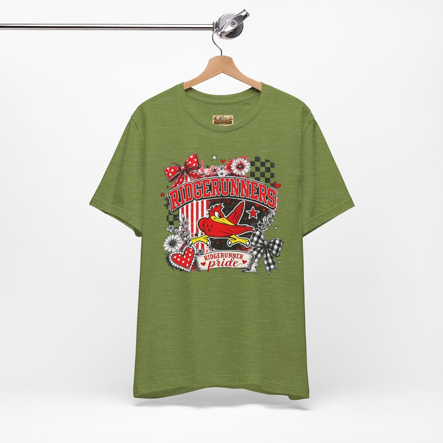 Ridgerunners Pride T-Shirt — School Mascot Red & Black Graphic Tee