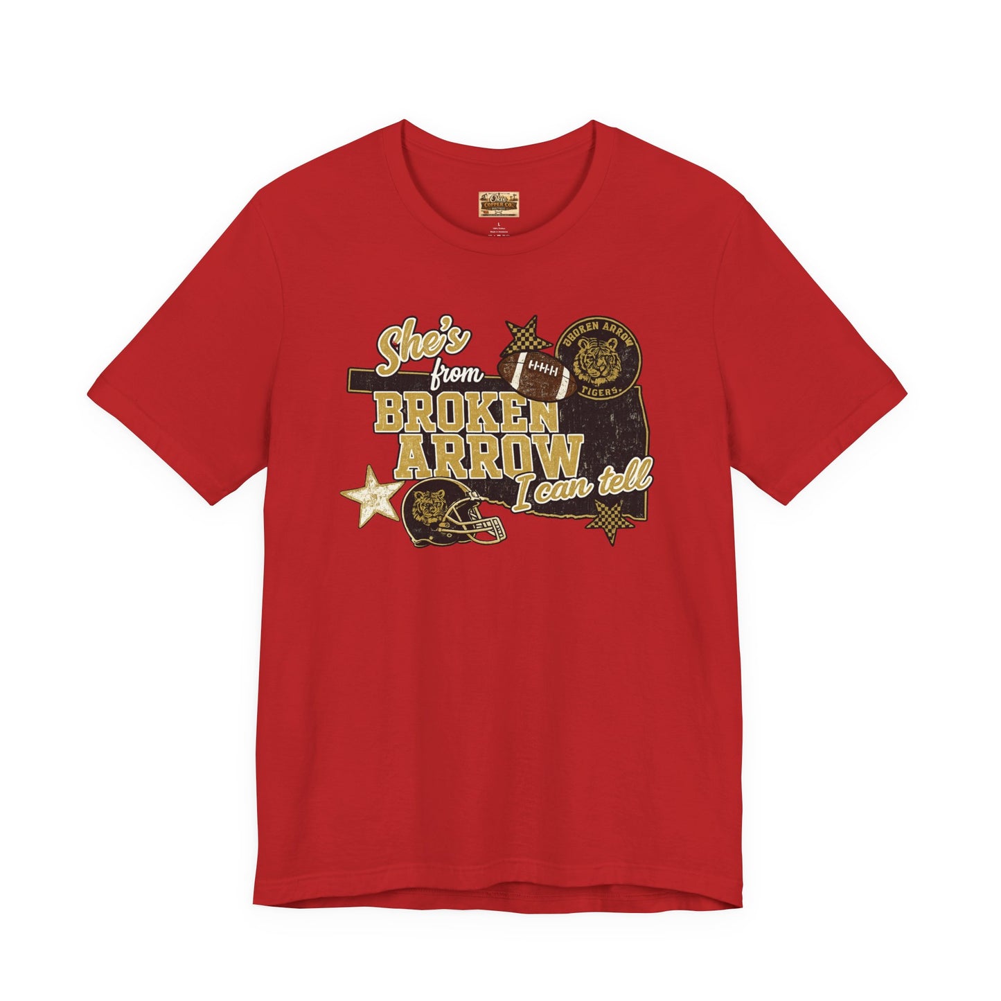 Broken Arrow Oklahoma Retro Graphic Tee — "Stars From Broken Arrow" Vintage Style T‑Shirt