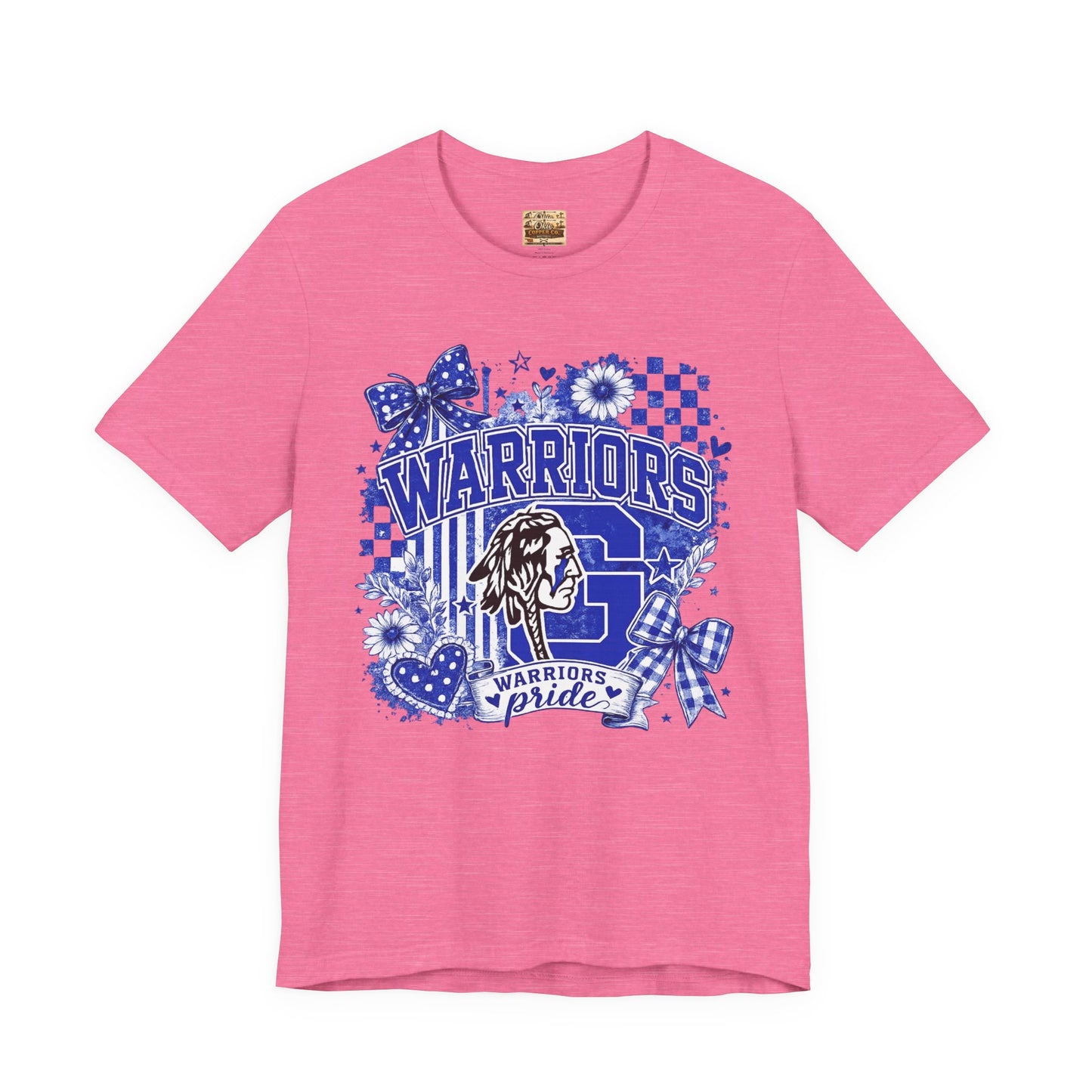 Warriors Pride Graphic Tee — School Spirit Warrior Mascot T-Shirt