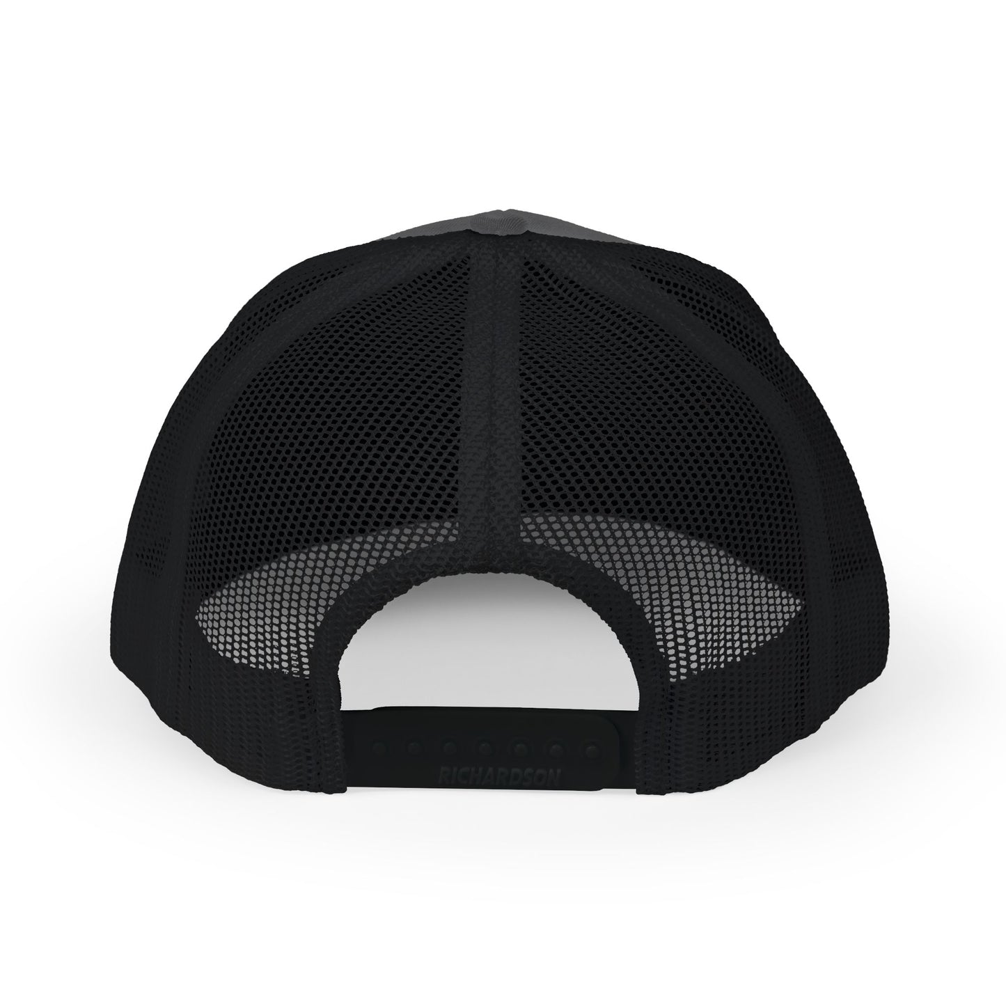 American Flag Semi Truck Leather Patch Snapback Trucker Cap