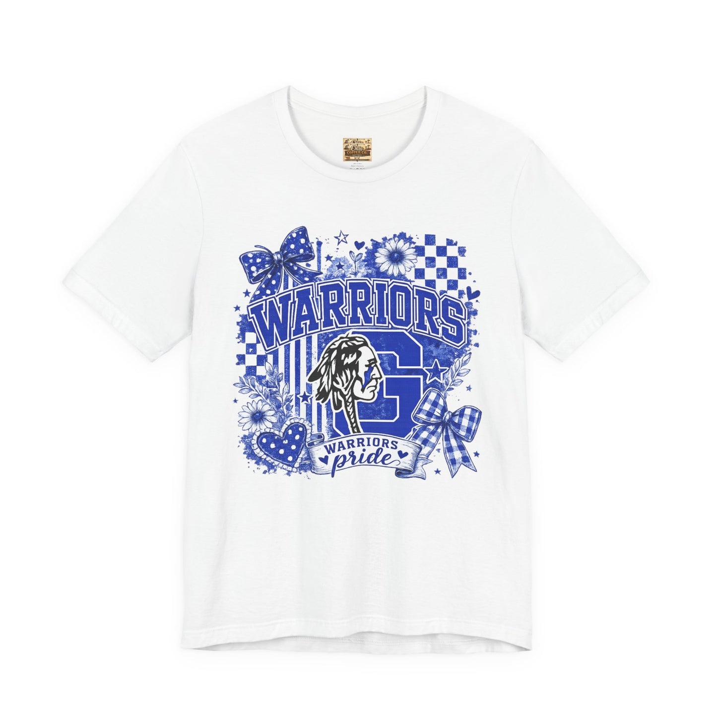 Warriors Pride Graphic Tee — School Spirit Warrior Mascot T-Shirt