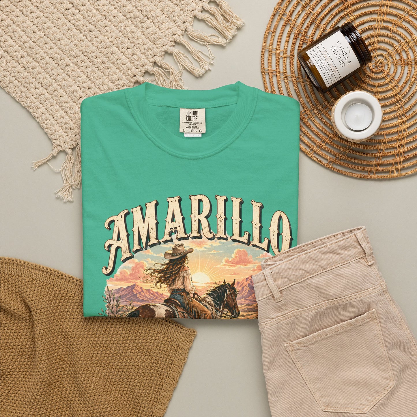 Amarillo By Morning Cowboy T-Shirt — Western Rodeo Graphic Tee