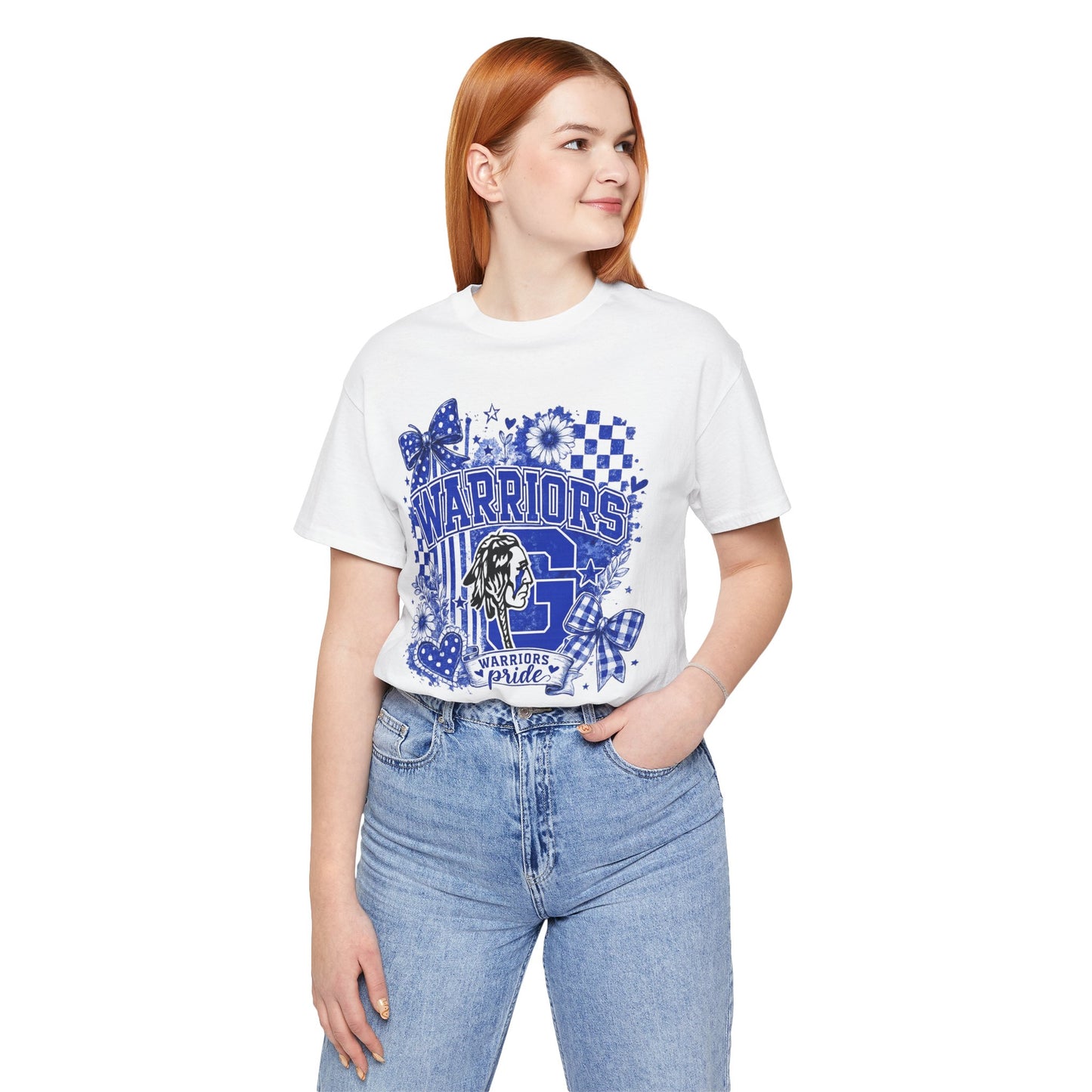 Warriors Pride Graphic Tee — School Spirit Warrior Mascot T-Shirt