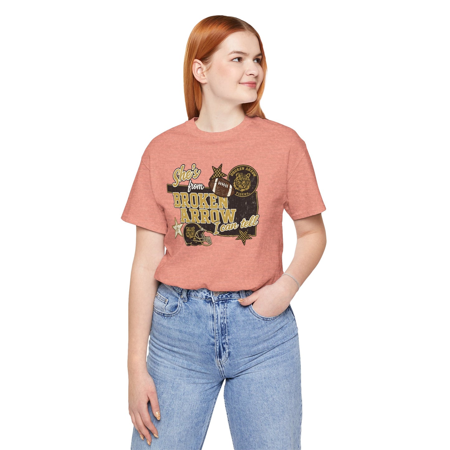 Broken Arrow Oklahoma Retro Graphic Tee — "Stars From Broken Arrow" Vintage Style T‑Shirt