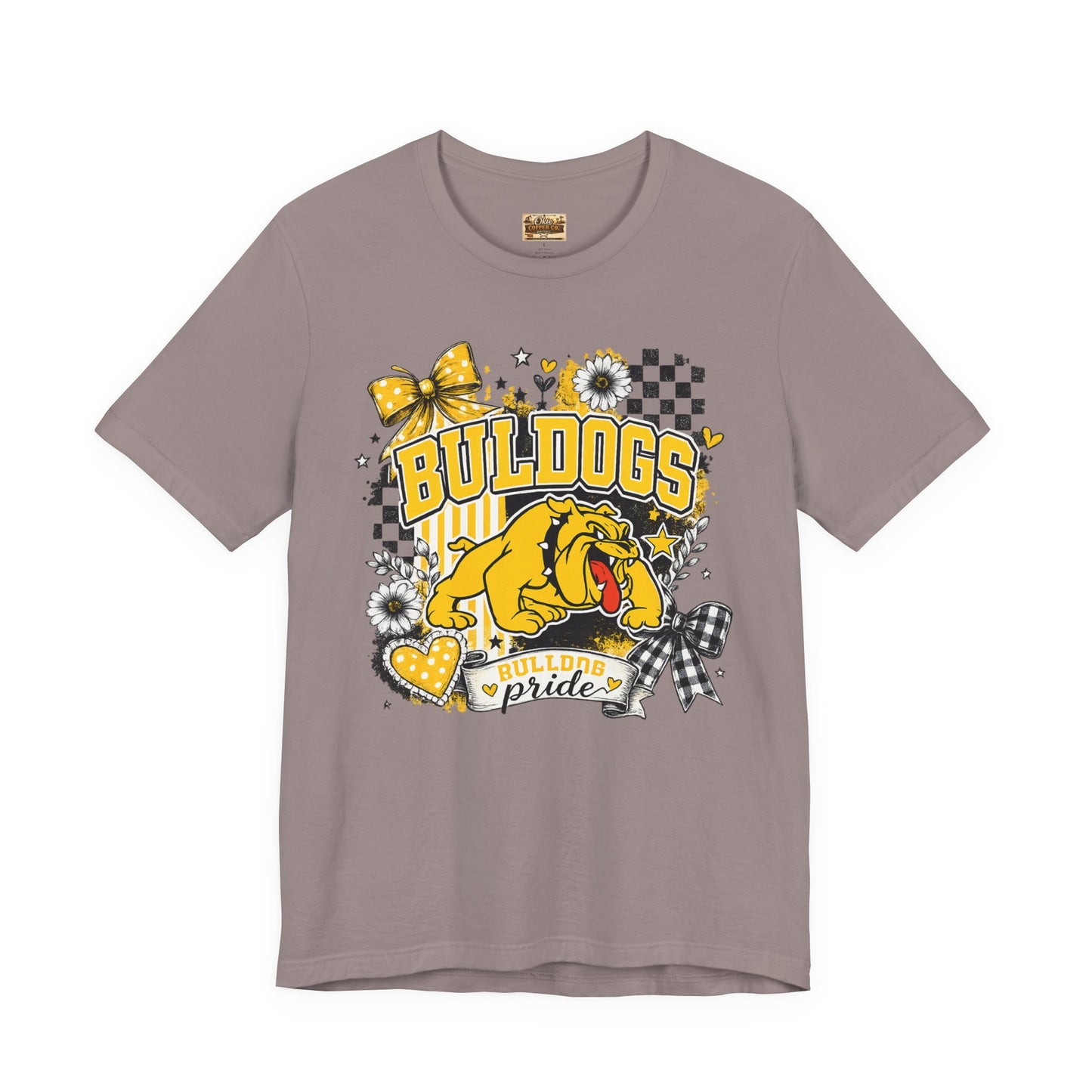 Bulldogs Pride T-Shirt – Yellow Mascot Graphic Tee