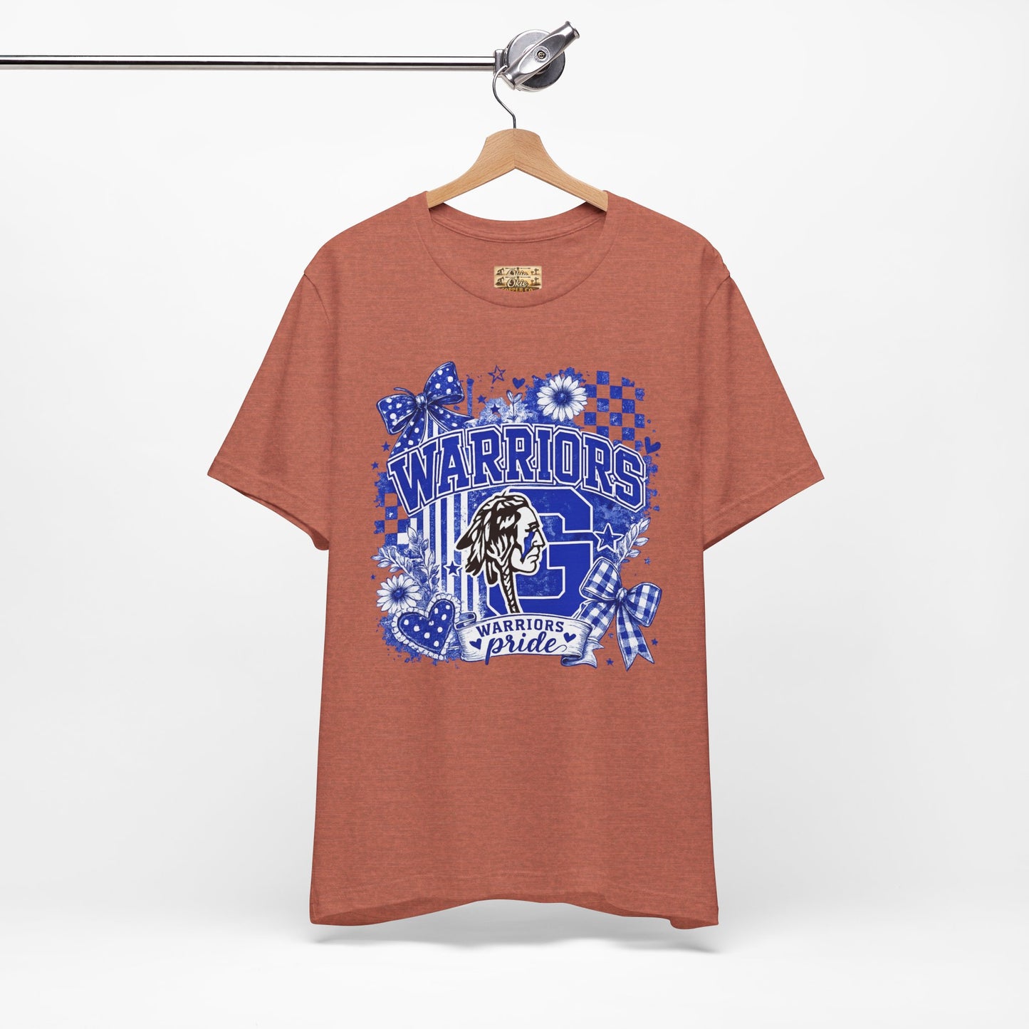 Warriors Pride Graphic Tee — School Spirit Warrior Mascot T-Shirt