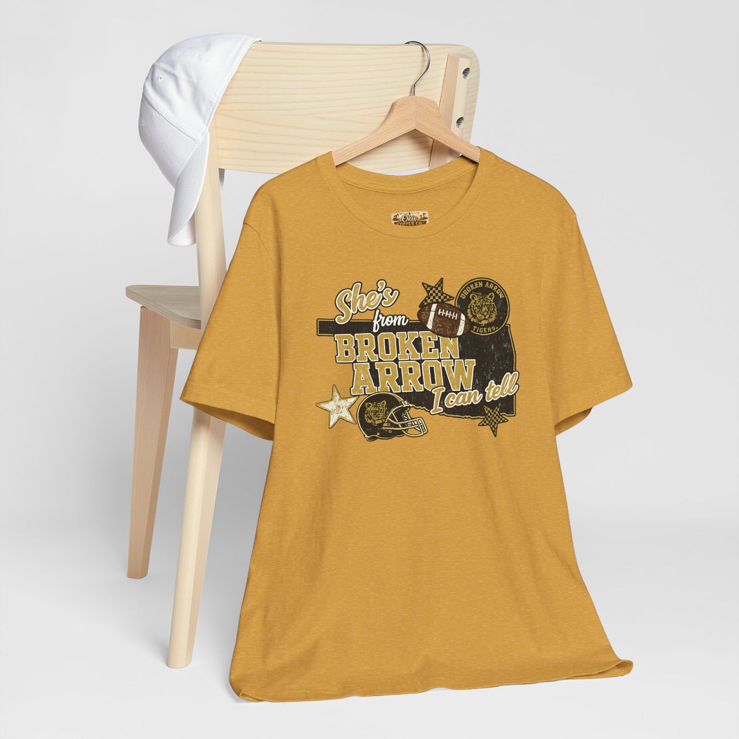 Broken Arrow Oklahoma Retro Graphic Tee — "Stars From Broken Arrow" Vintage Style T‑Shirt