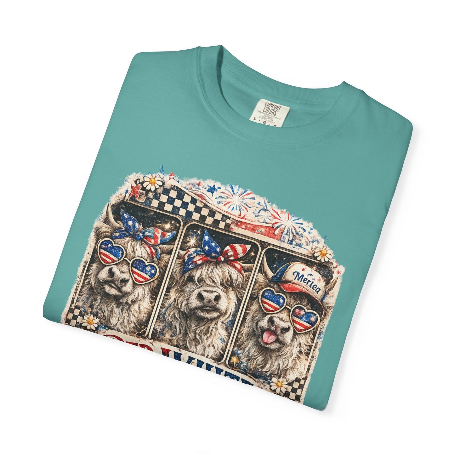 Patriotic Dogs "Red, White & Moo-d" T-Shirt