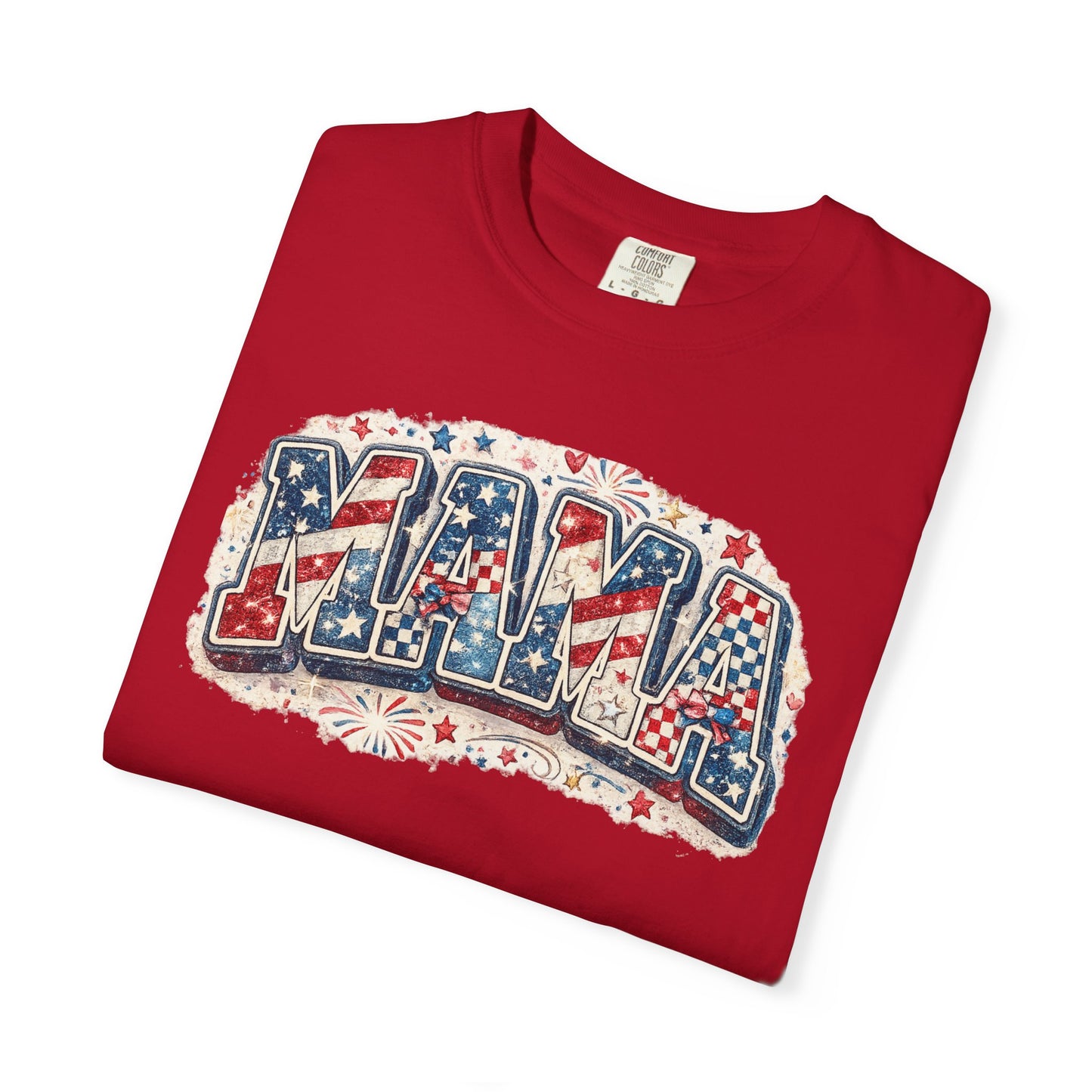 Mama Patriotic T-Shirt — Red White Blue Americana Graphic Tee
