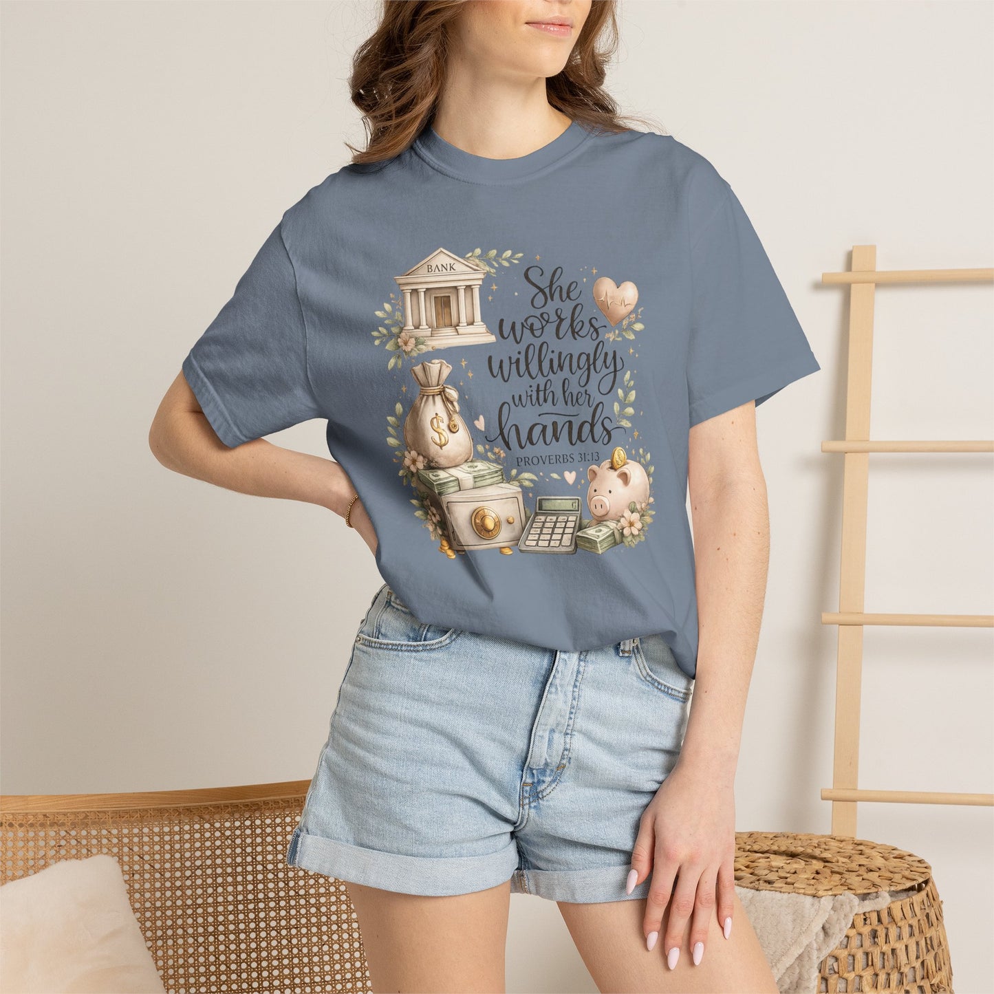 She Works Willingly With Her Hands T-Shirt — Banker