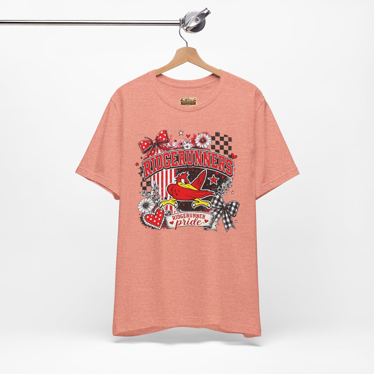 Ridgerunners Pride T-Shirt — School Mascot Red & Black Graphic Tee