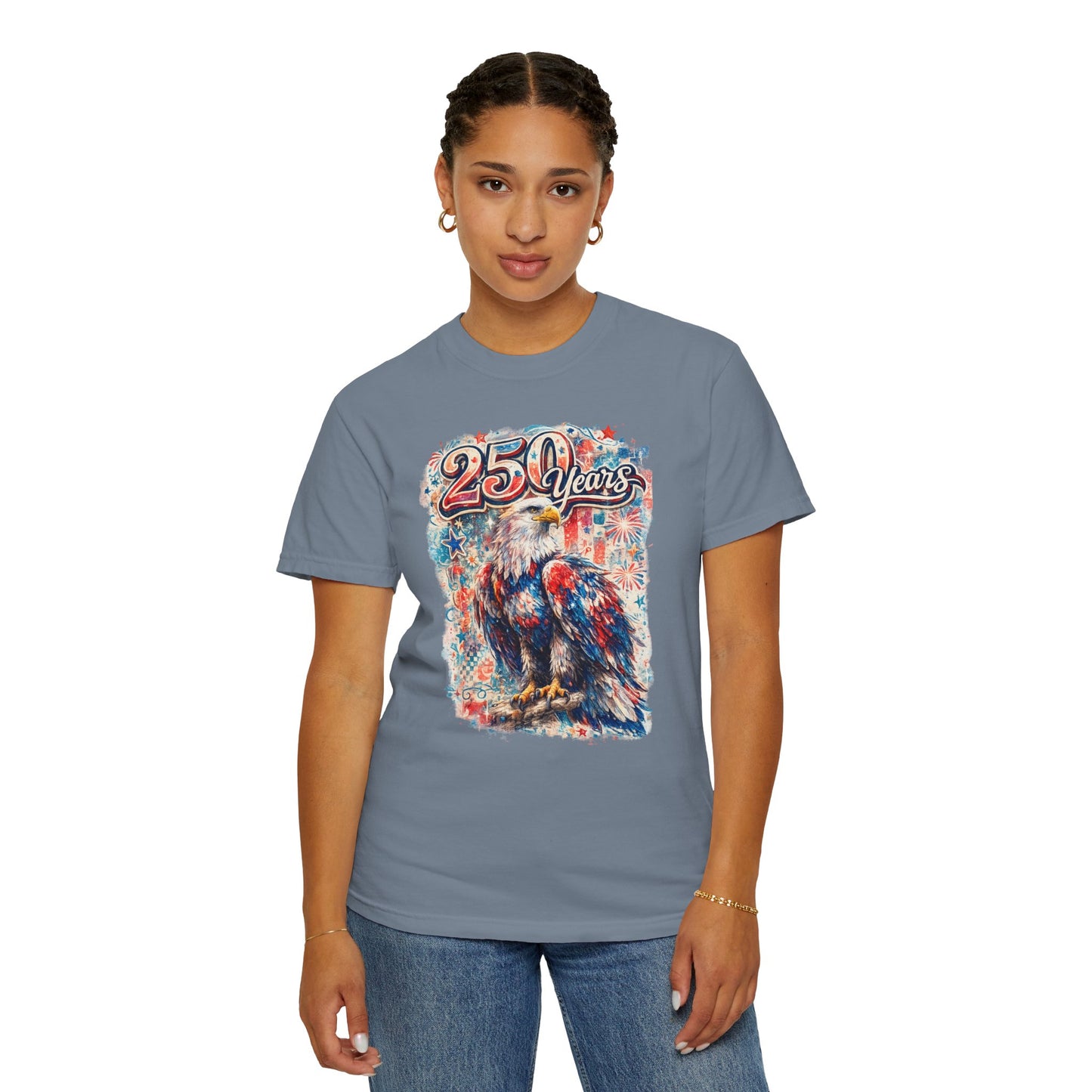250 Years Eagle T-Shirt — Patriotic Anniversary Graphic Tee
