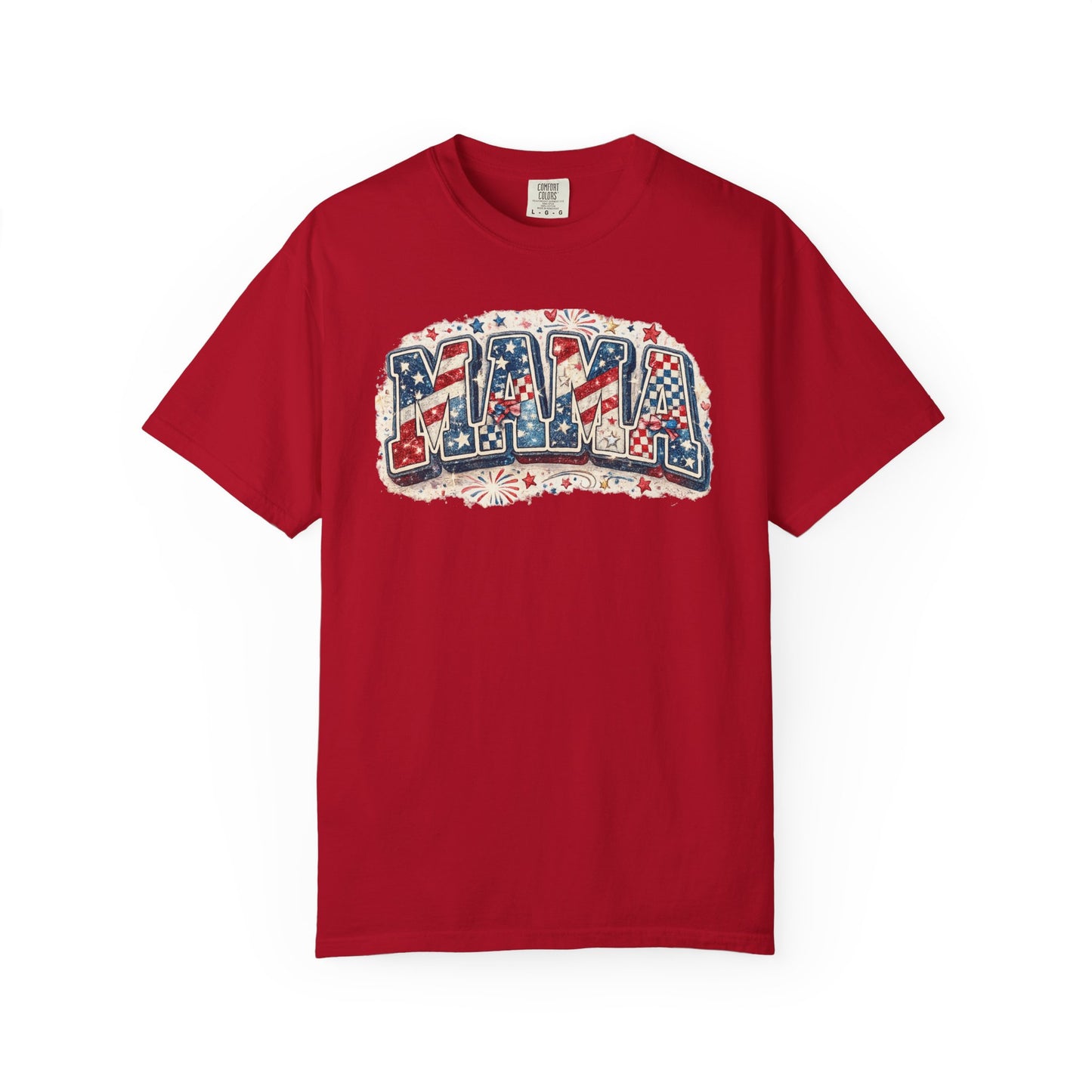 Mama Patriotic T-Shirt — Red White Blue Americana Graphic Tee