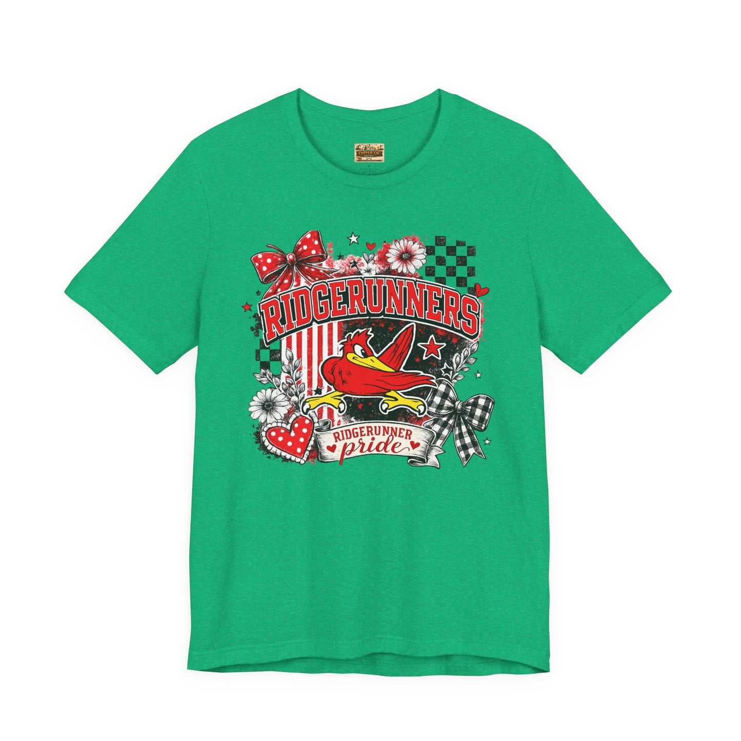 Ridgerunners Pride T-Shirt — School Mascot Red & Black Graphic Tee