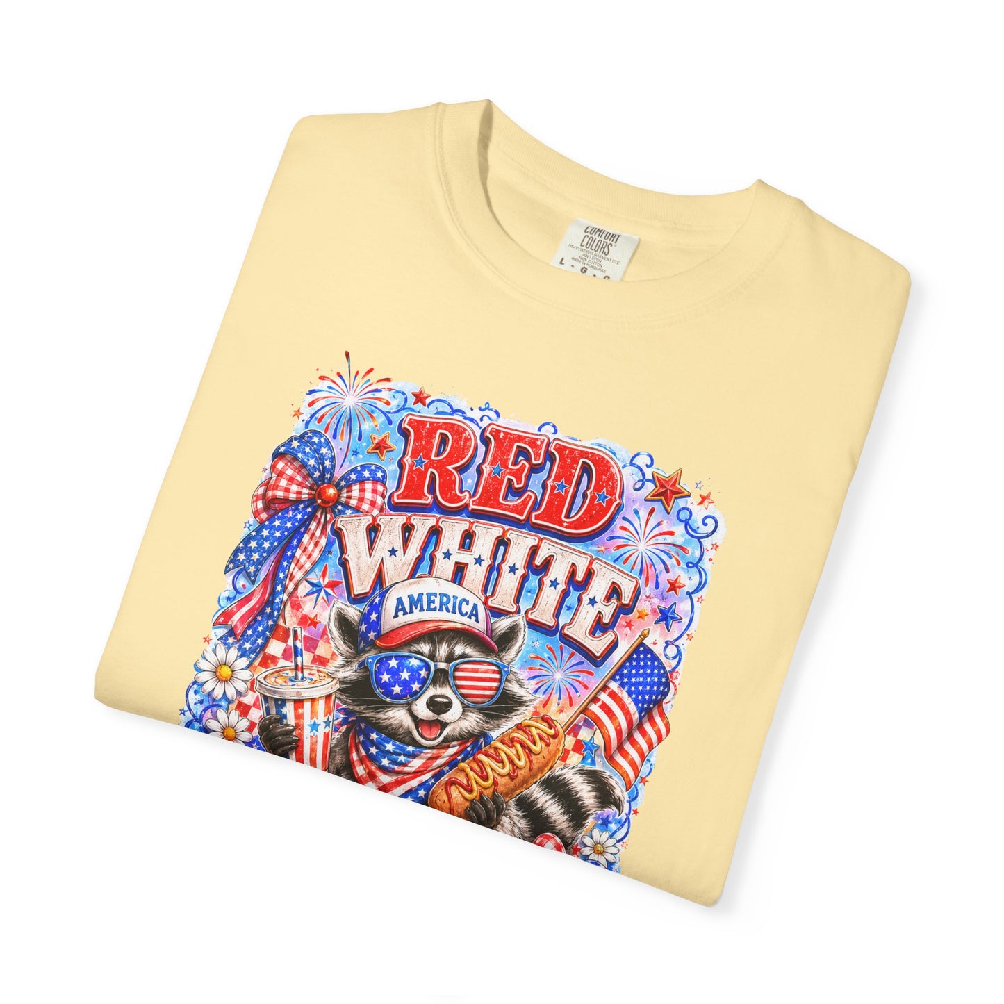 Patriotic "Red White Feral" Graphic T-Shirt