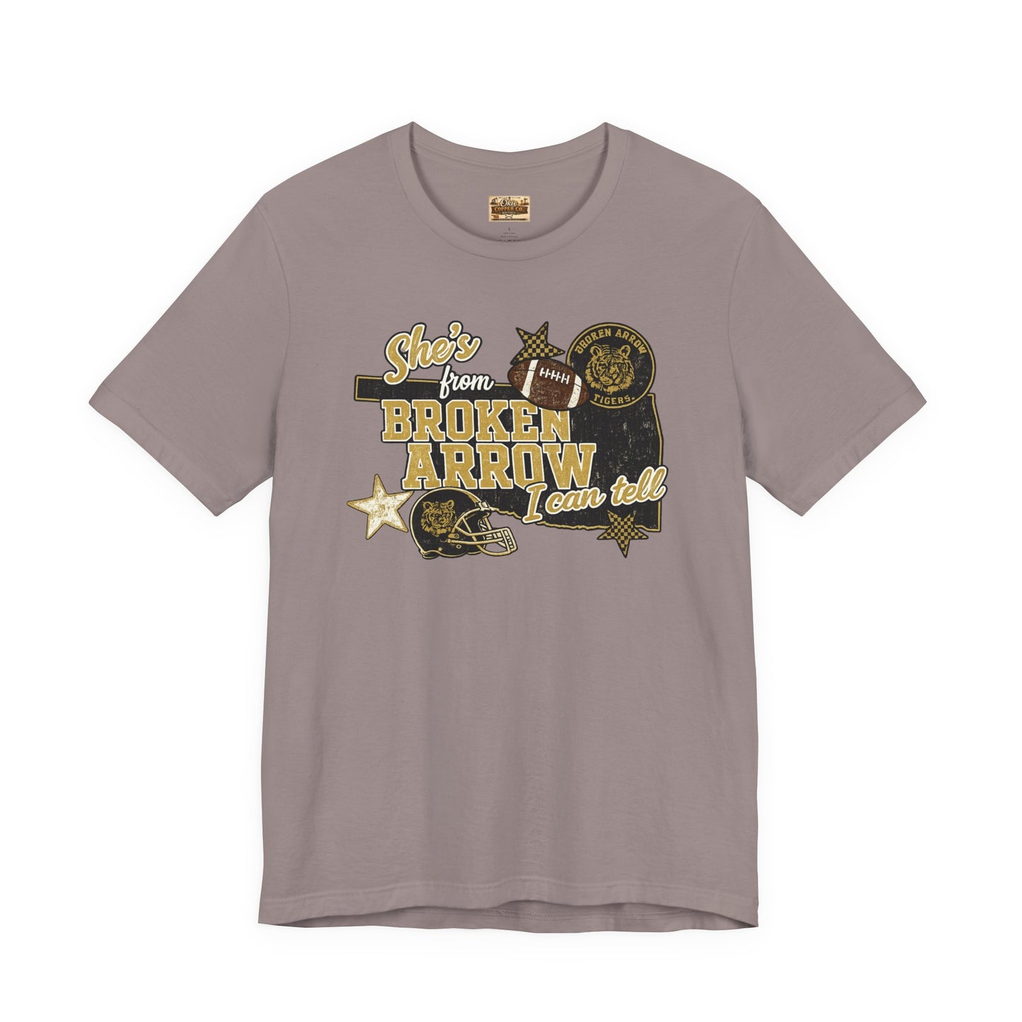 Broken Arrow Oklahoma Retro Graphic Tee — "Stars From Broken Arrow" Vintage Style T‑Shirt
